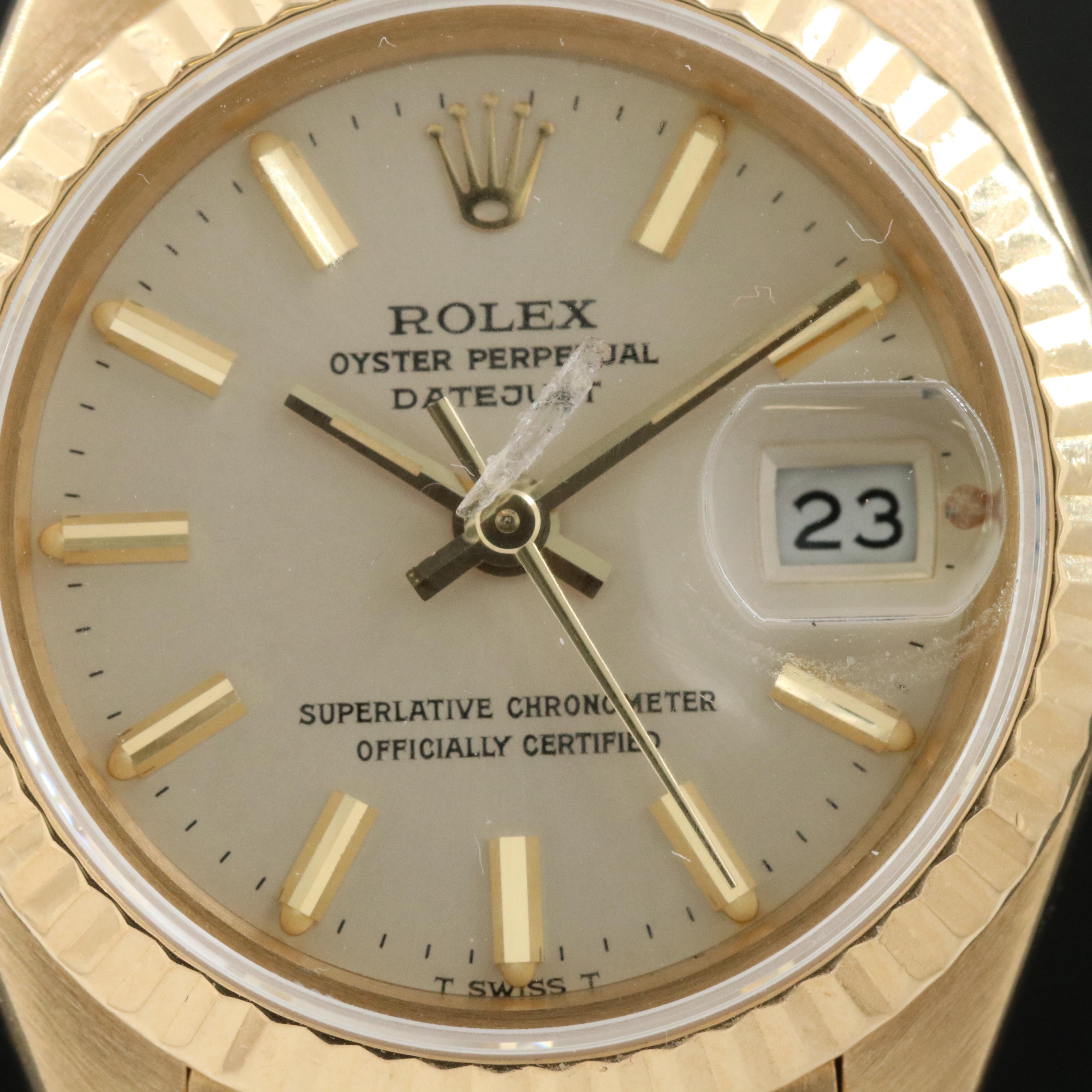 1984 Rolex Oyster Perpetual Datejust President Bracelet Watch