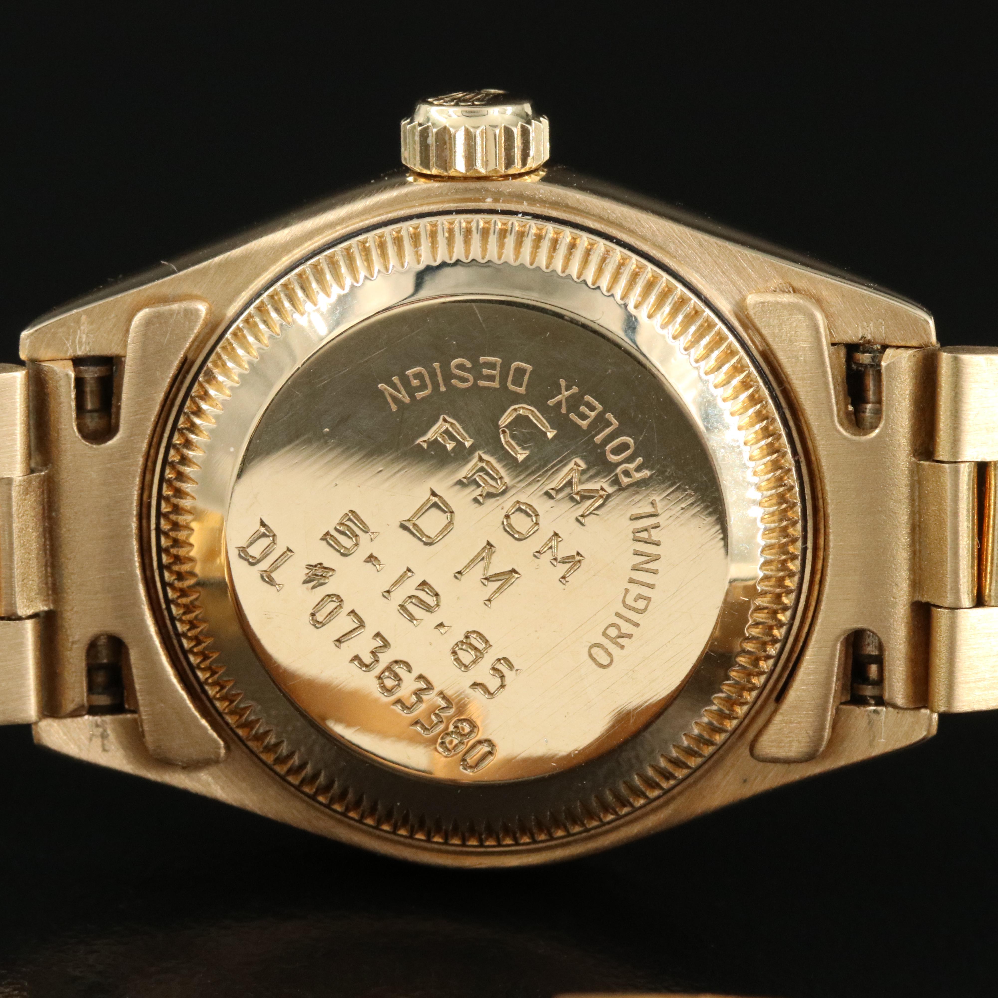 1984 Rolex Oyster Perpetual Datejust President Bracelet Watch