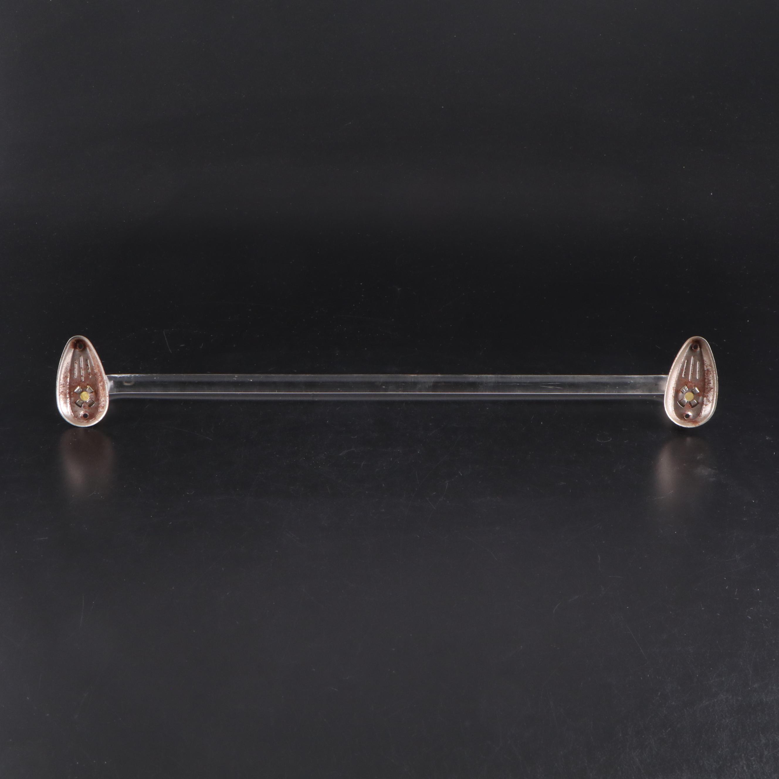 Acrylic Trimmed Pivot Vanity Mirror and Towel Bar