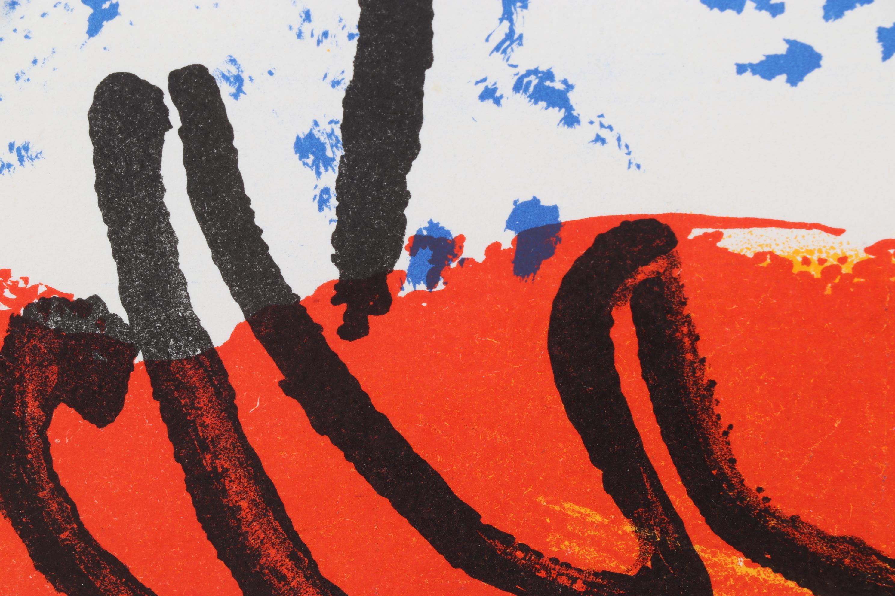 Marc Chagall Color Lithograph for Verve "Moses," 1956