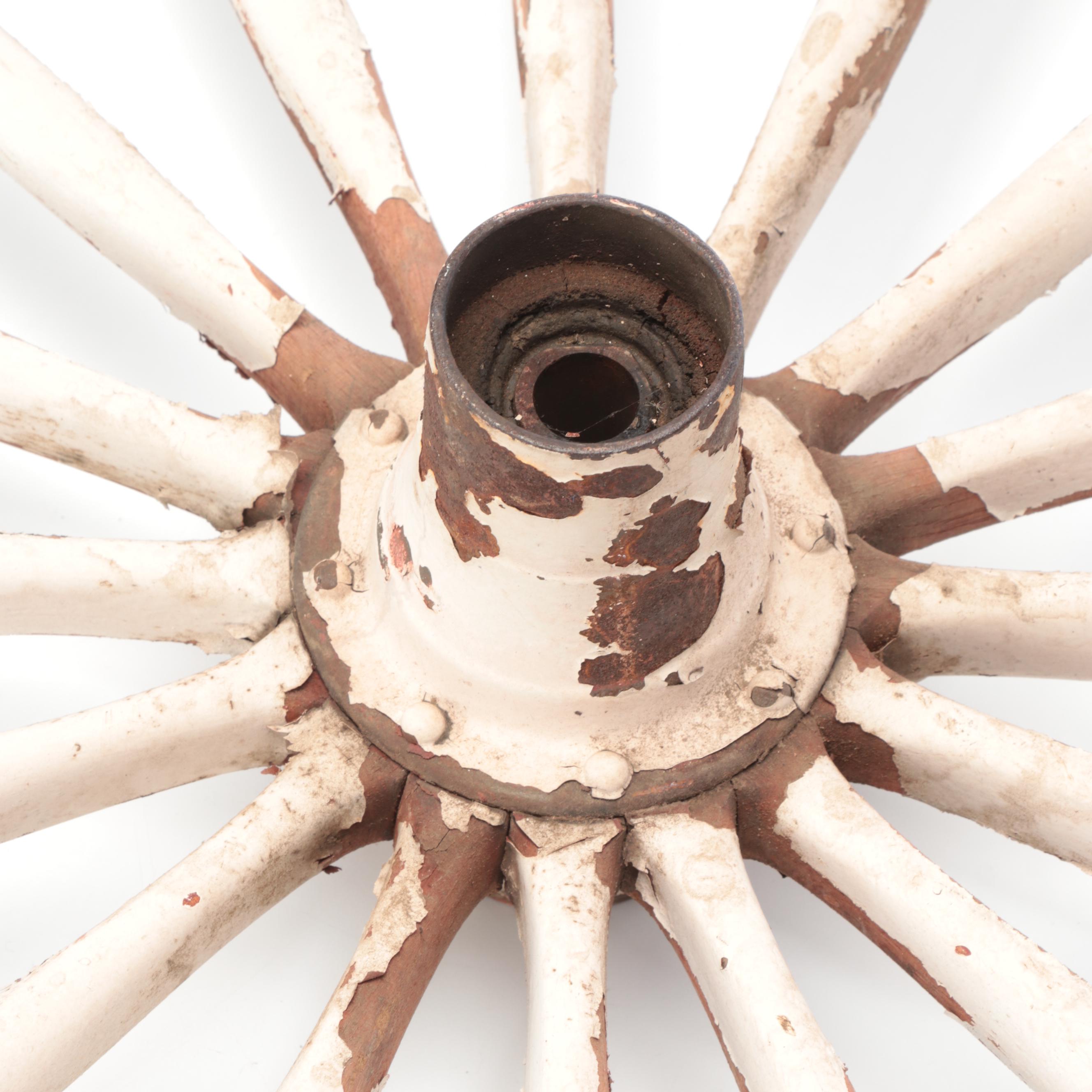 Antique Cast Iron Wagon Wheel