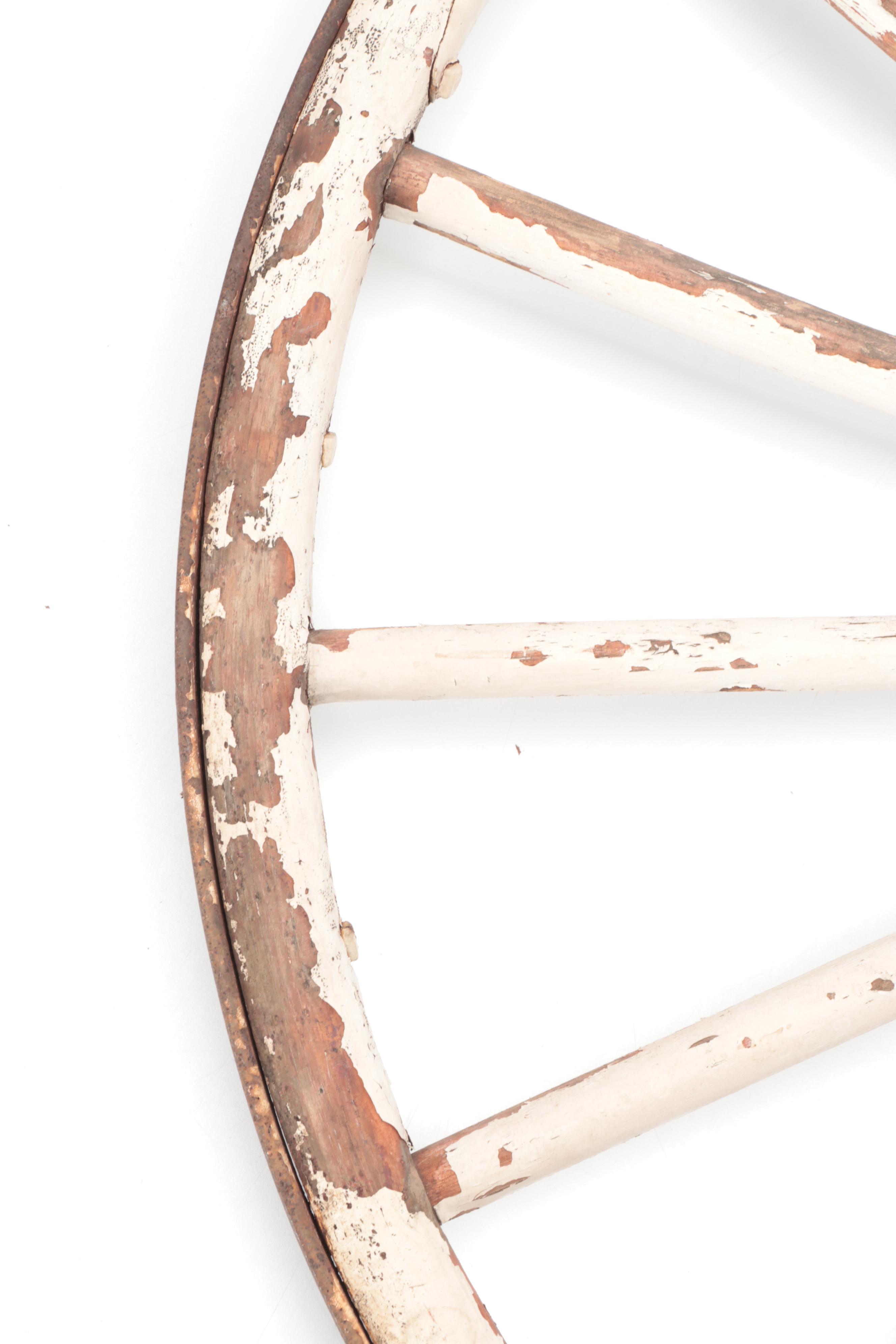 Antique Cast Iron Wagon Wheel