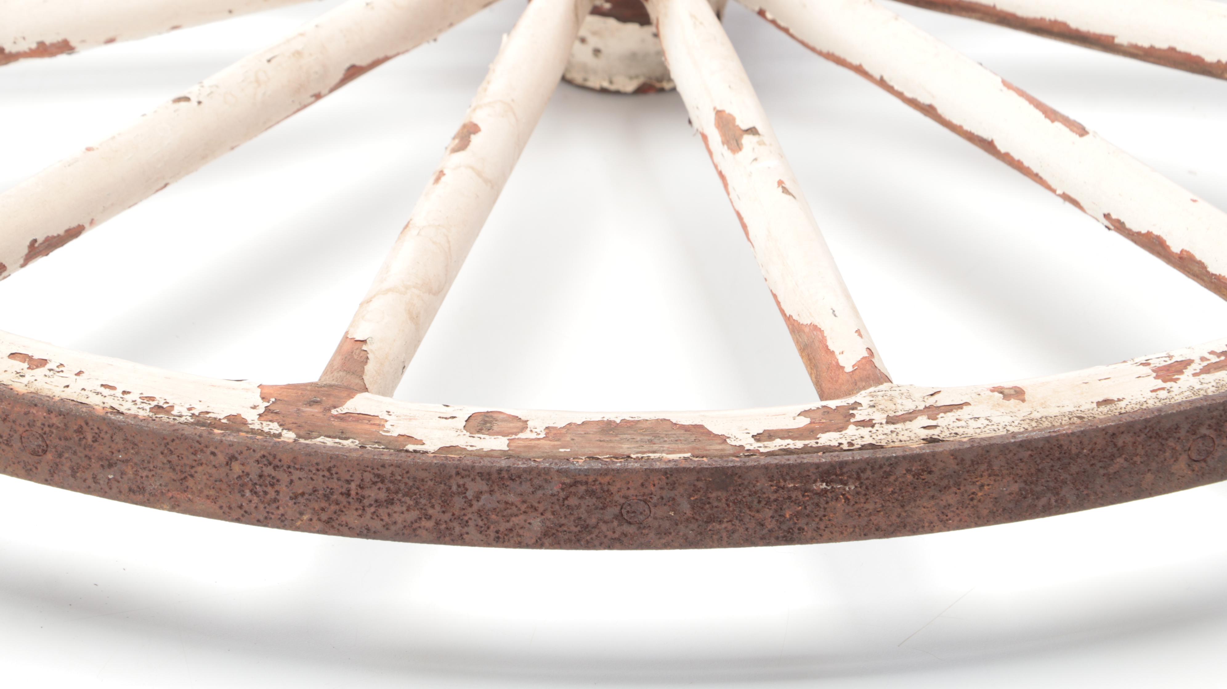Antique Cast Iron Wagon Wheel