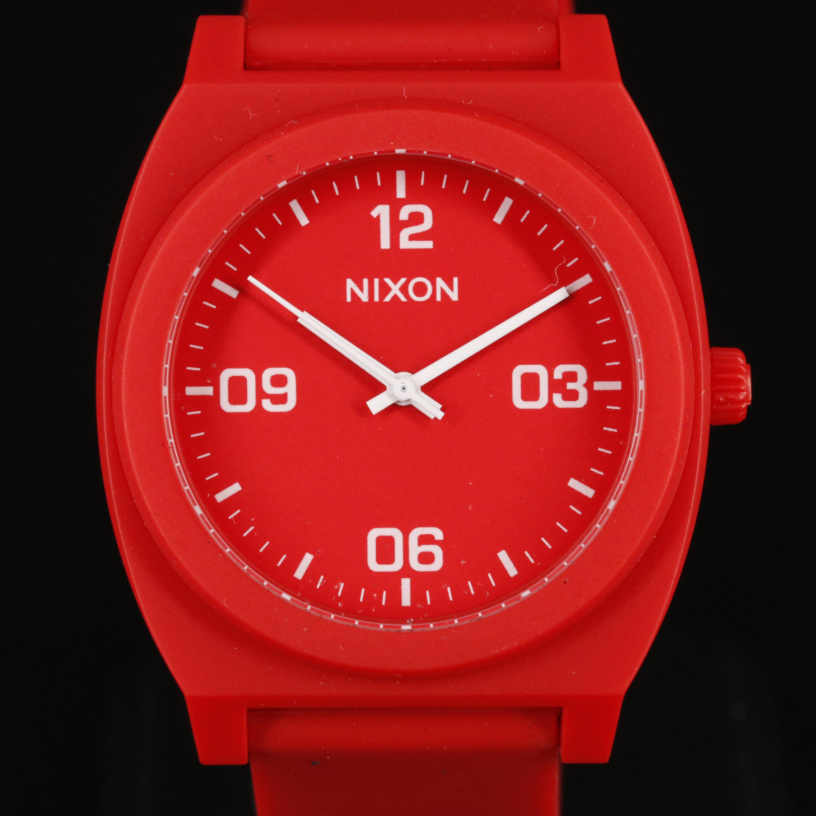 Nixon Time Teller P Corp Matte Red Quartz Watch