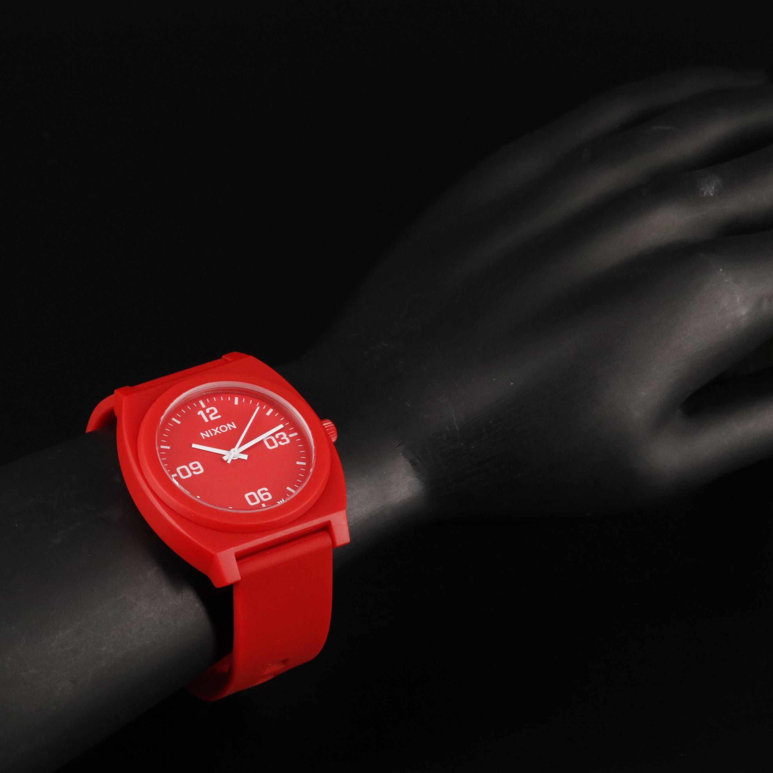 Nixon Time Teller P Corp Matte Red Quartz Watch