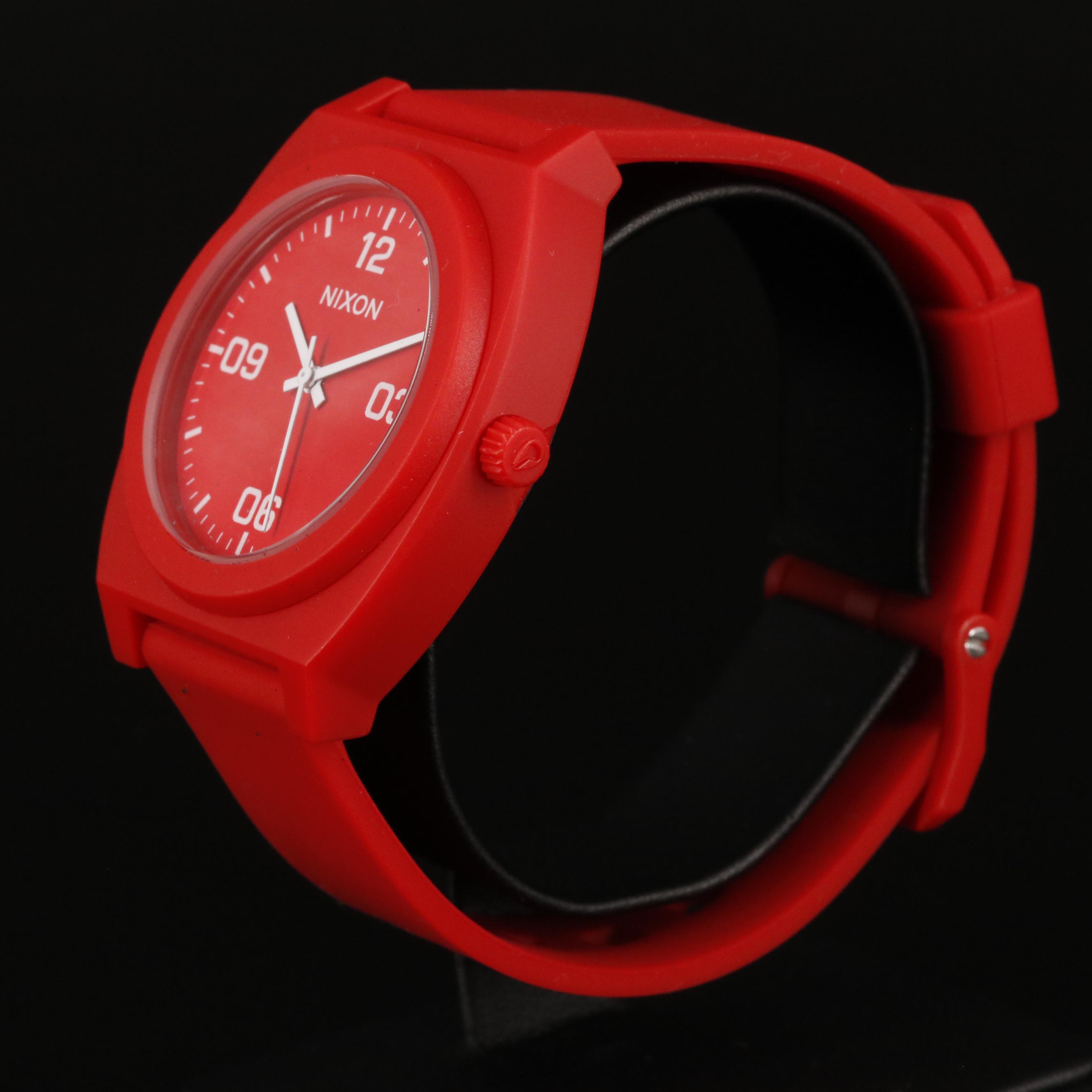 Nixon Time Teller P Corp Matte Red Quartz Watch
