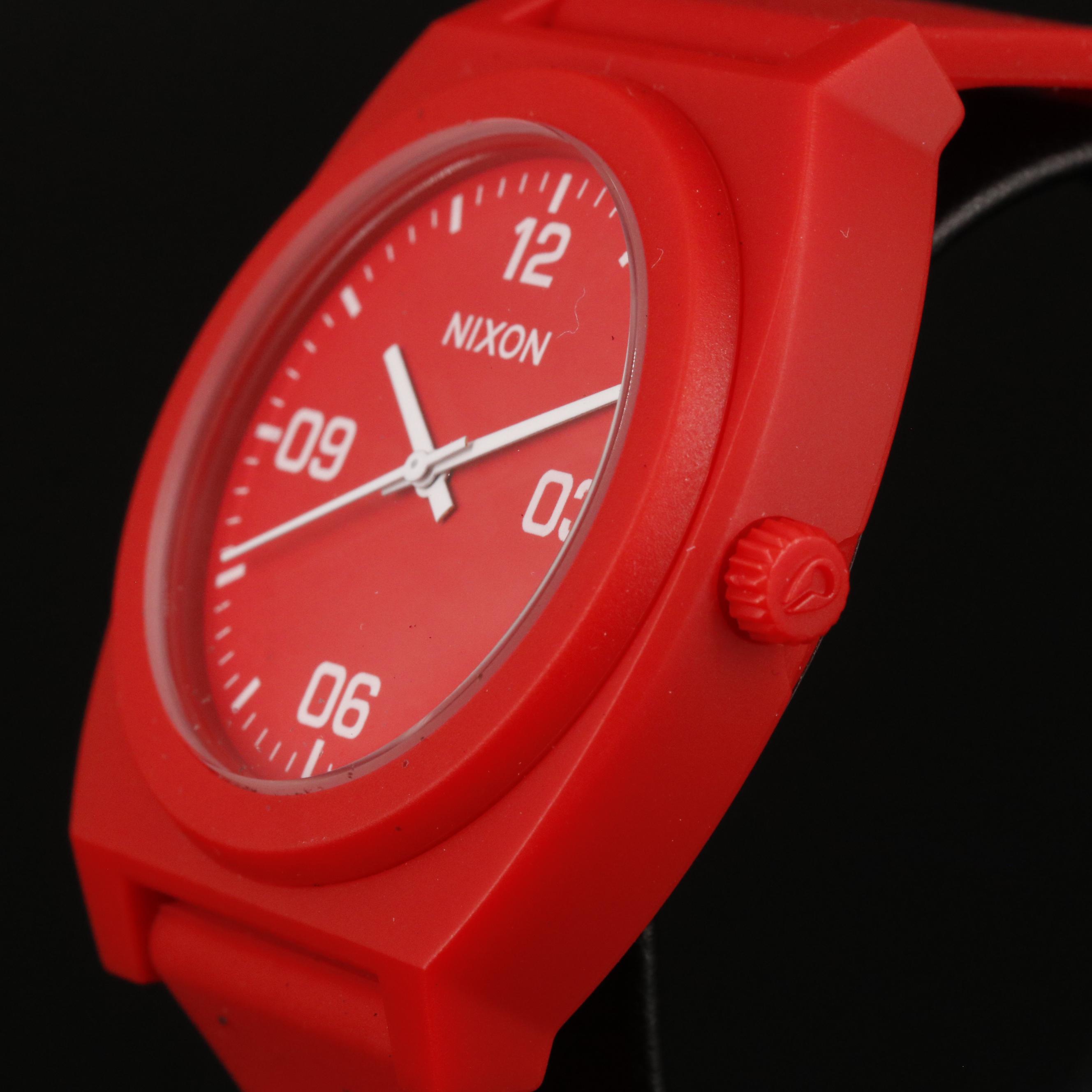 Nixon Time Teller P Corp Matte Red Quartz Watch