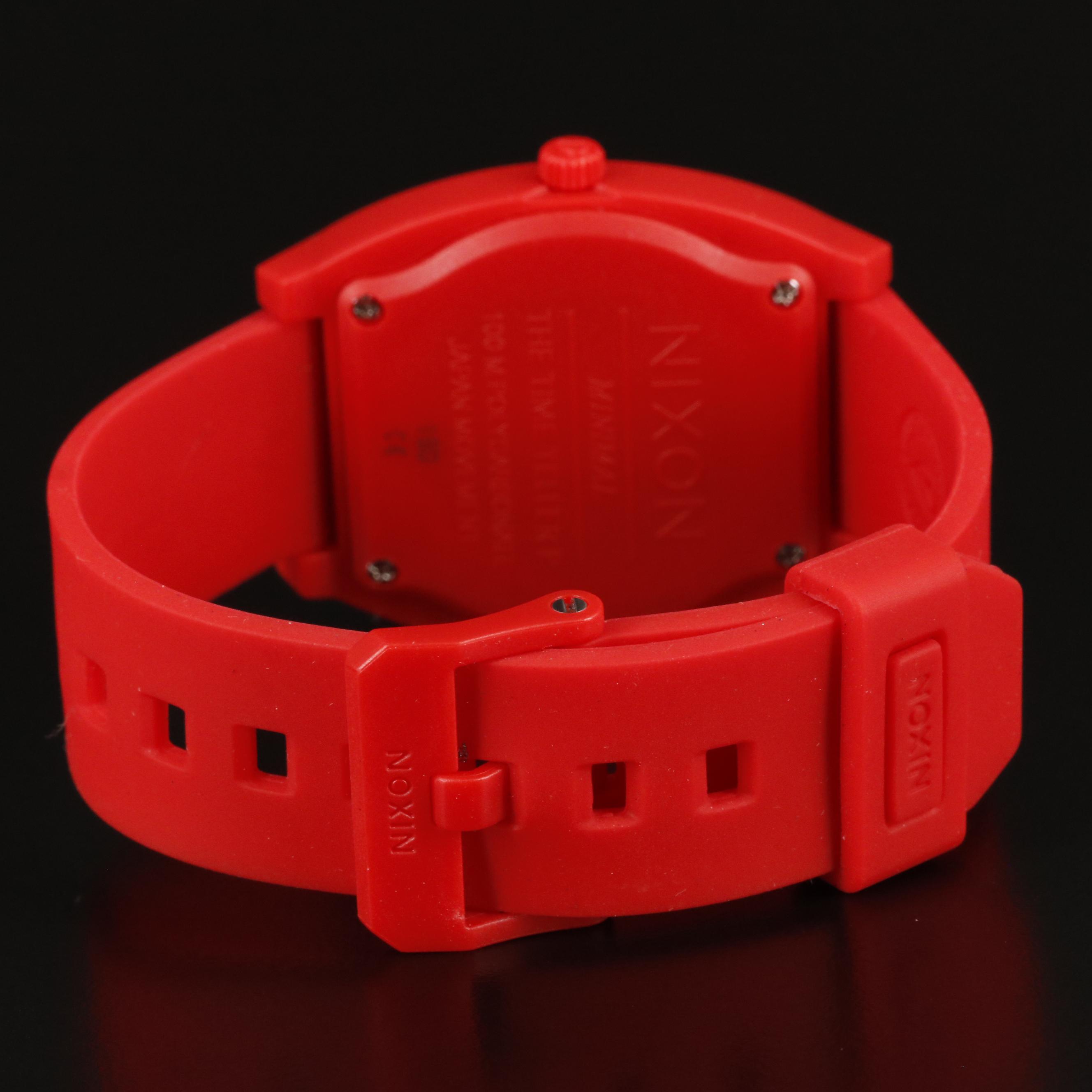 Nixon Time Teller P Corp Matte Red Quartz Watch
