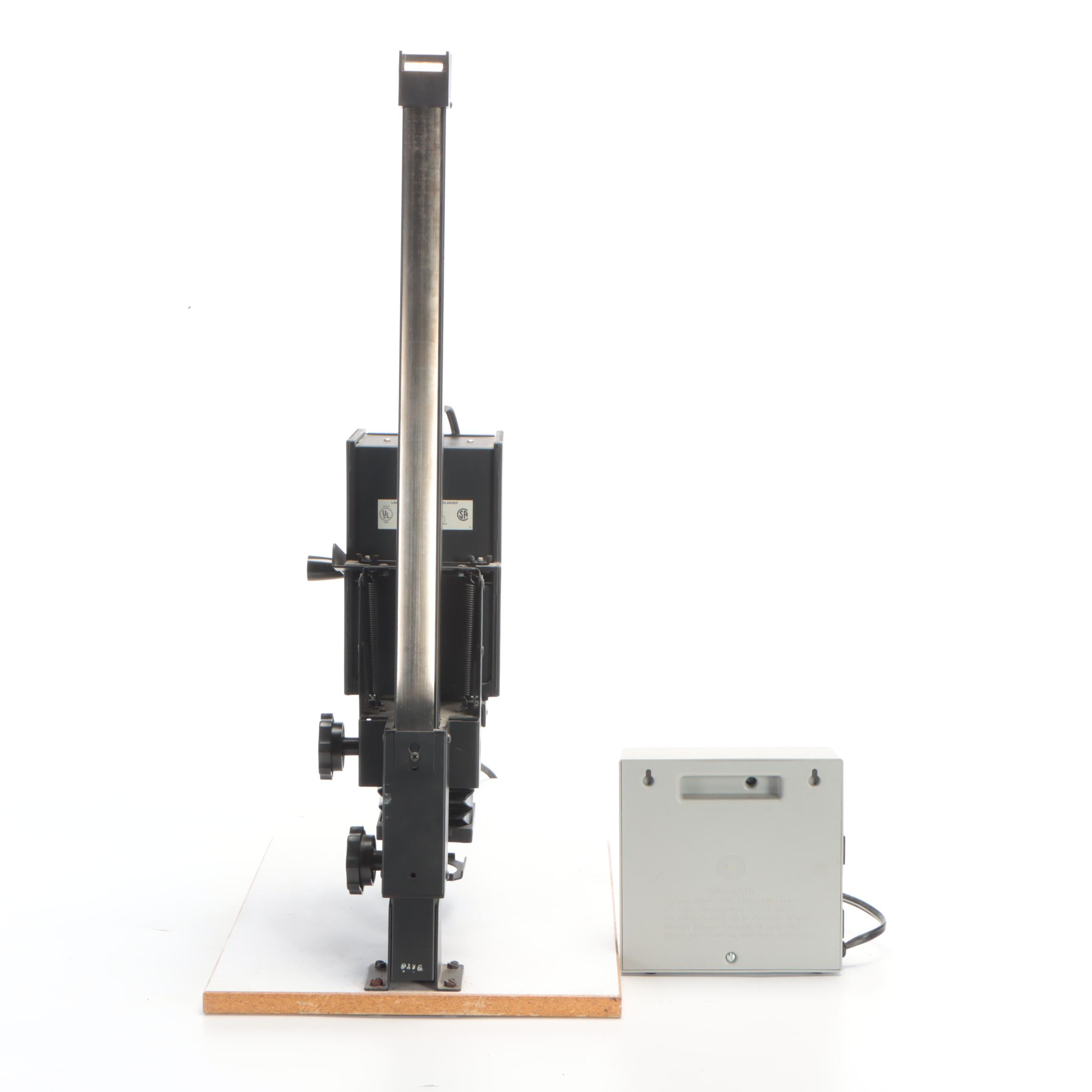 Beseler Printmaker 35 Condenser Enlarger and Gra Lab Darkroom Timer