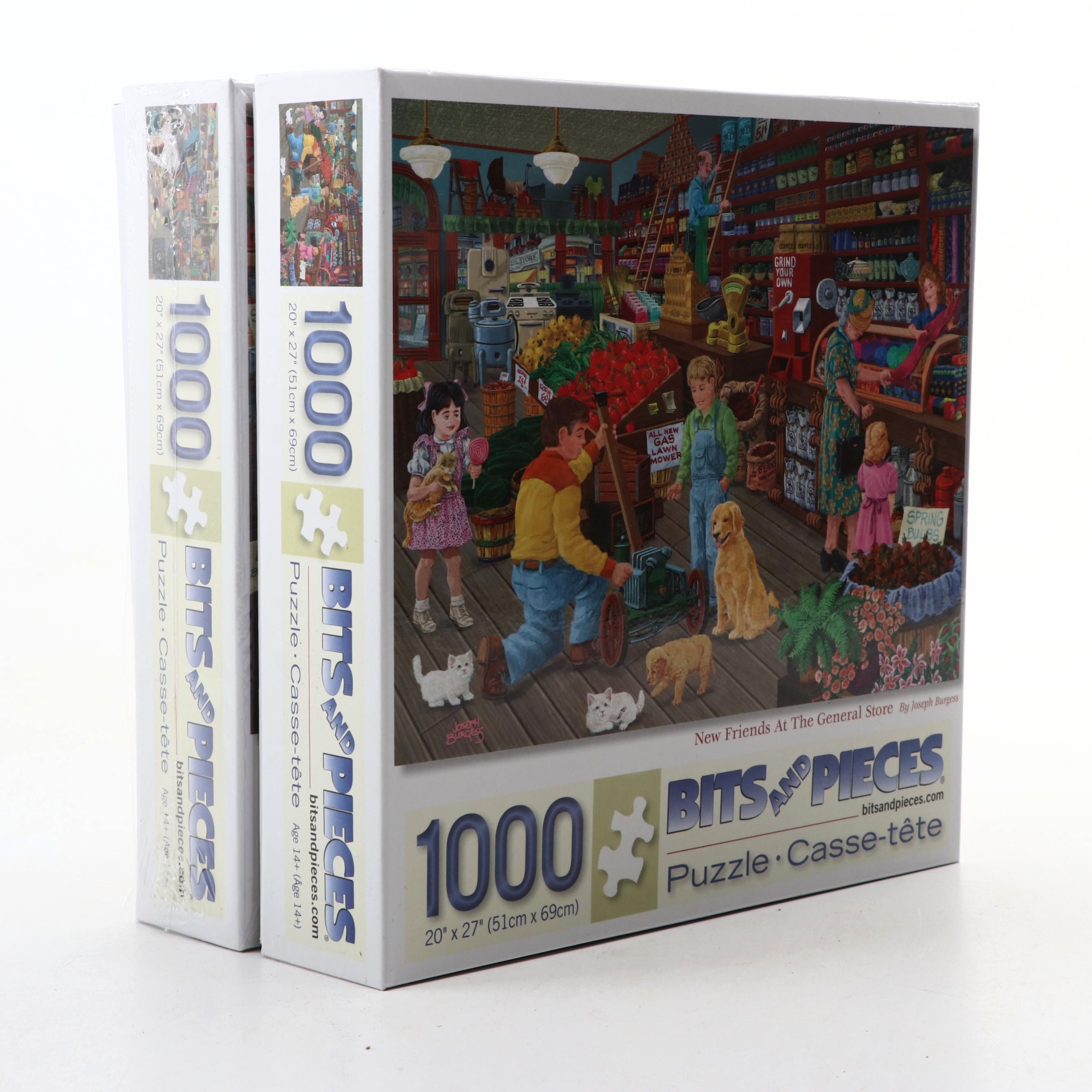 Bits and Pieces 1000-Piece Puzzles Featuring Joseph Burgess Designs