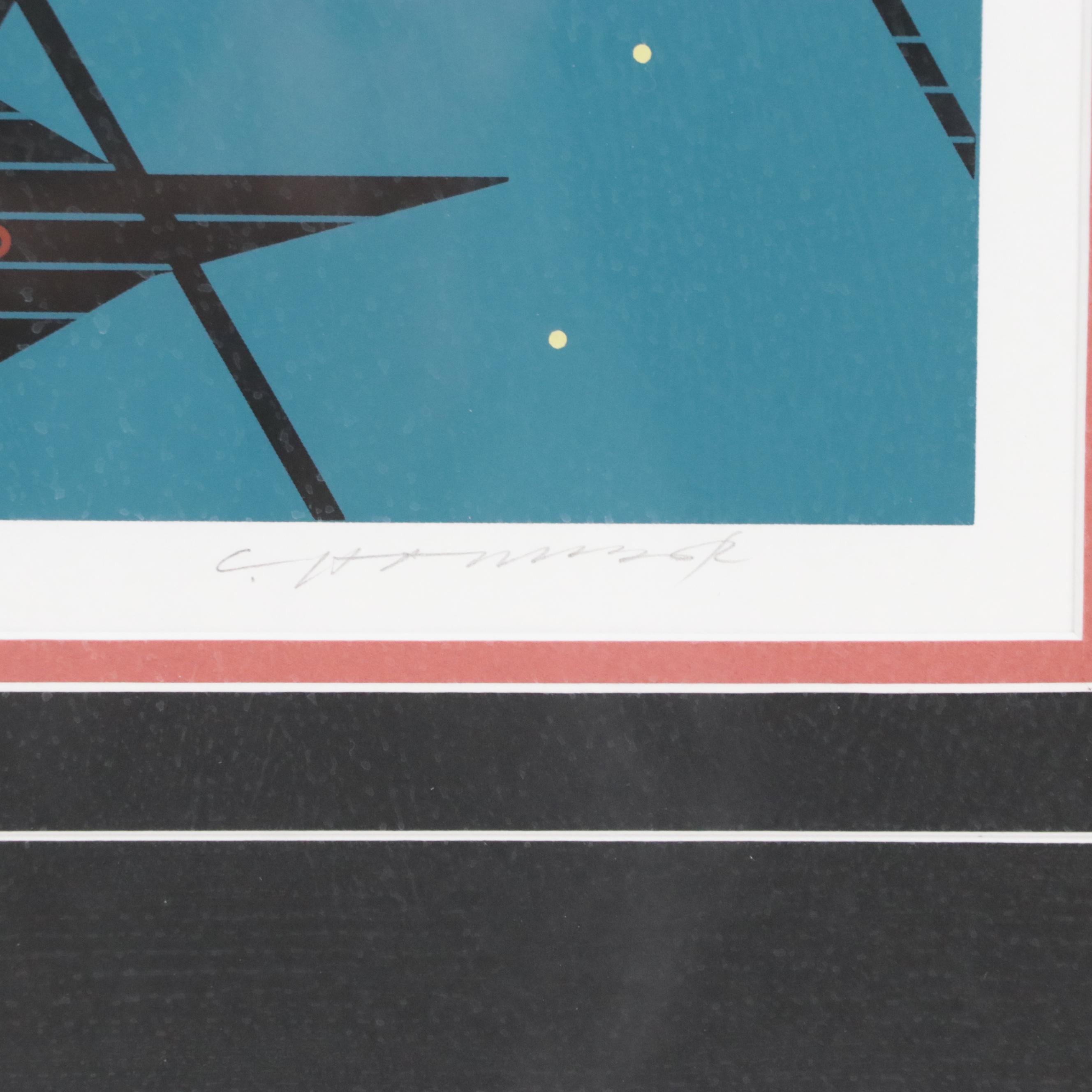 Charley Harper Serigraph "Clair de Loon"