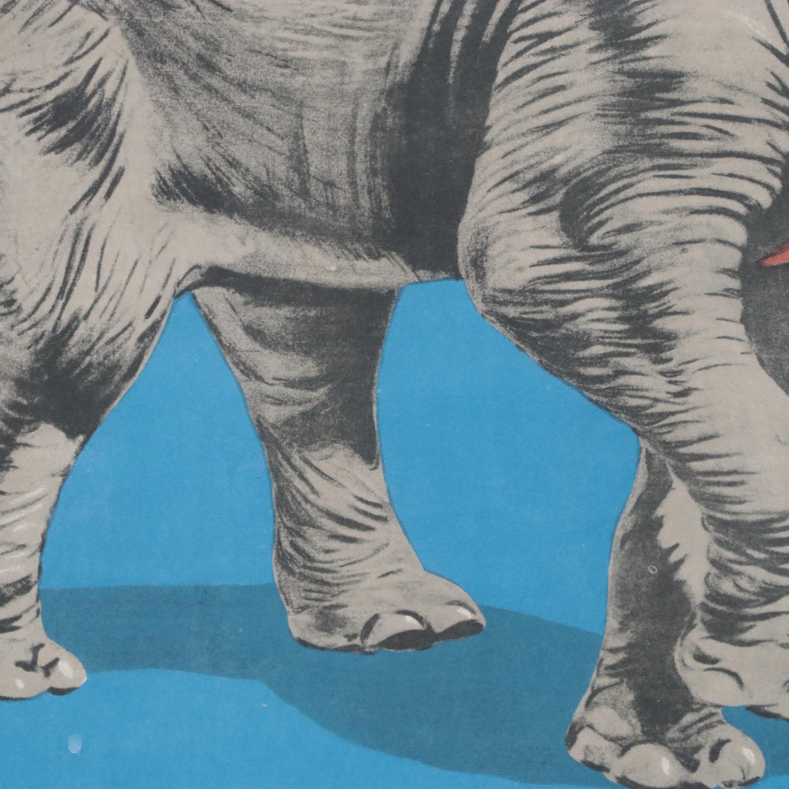 Ringling Bros. Circus Poster Lithographic Reprint