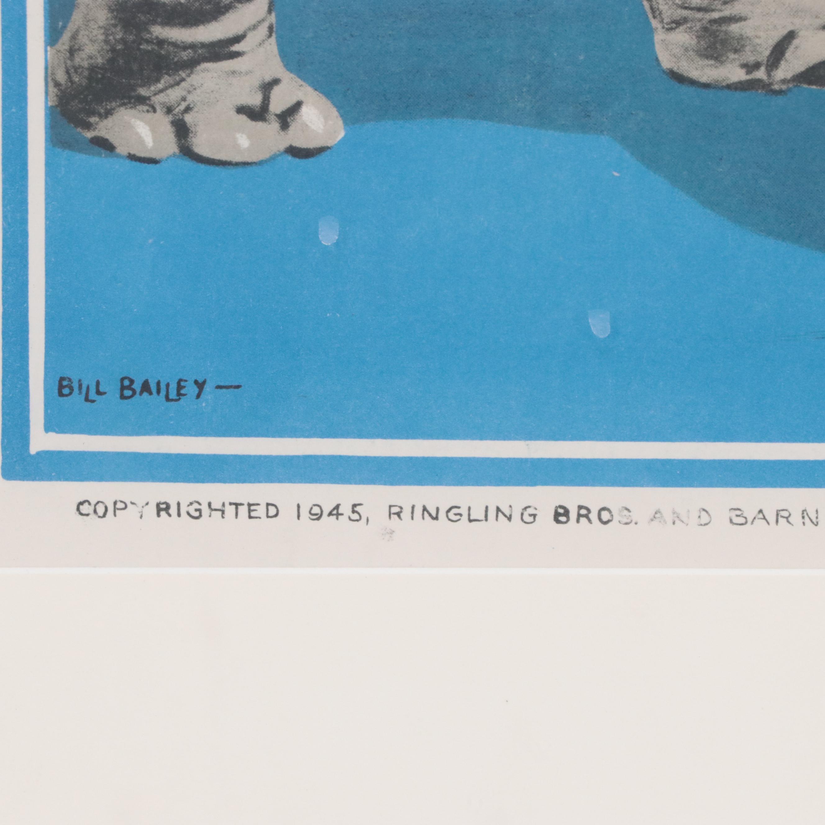 Ringling Bros. Circus Poster Lithographic Reprint