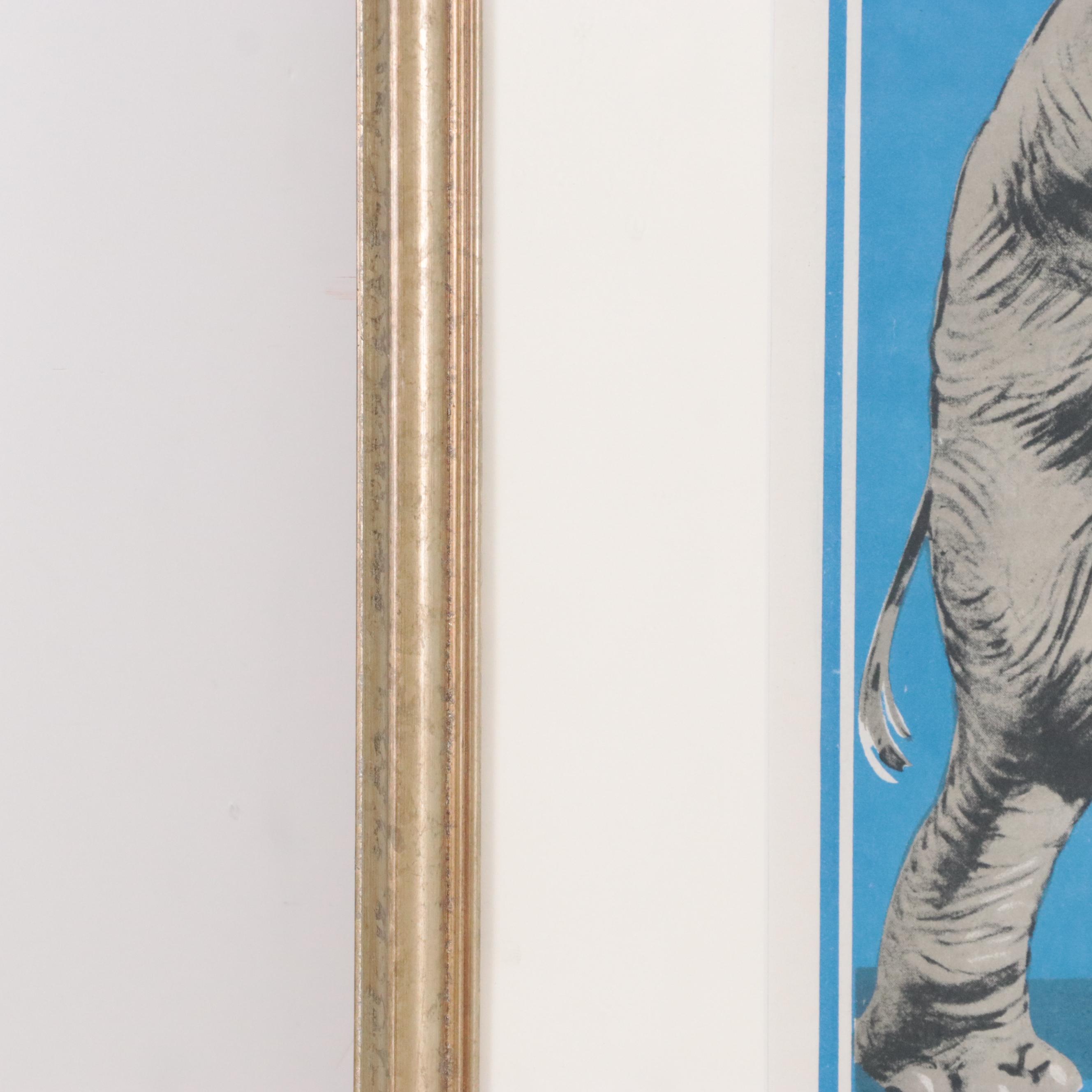 Ringling Bros. Circus Poster Lithographic Reprint