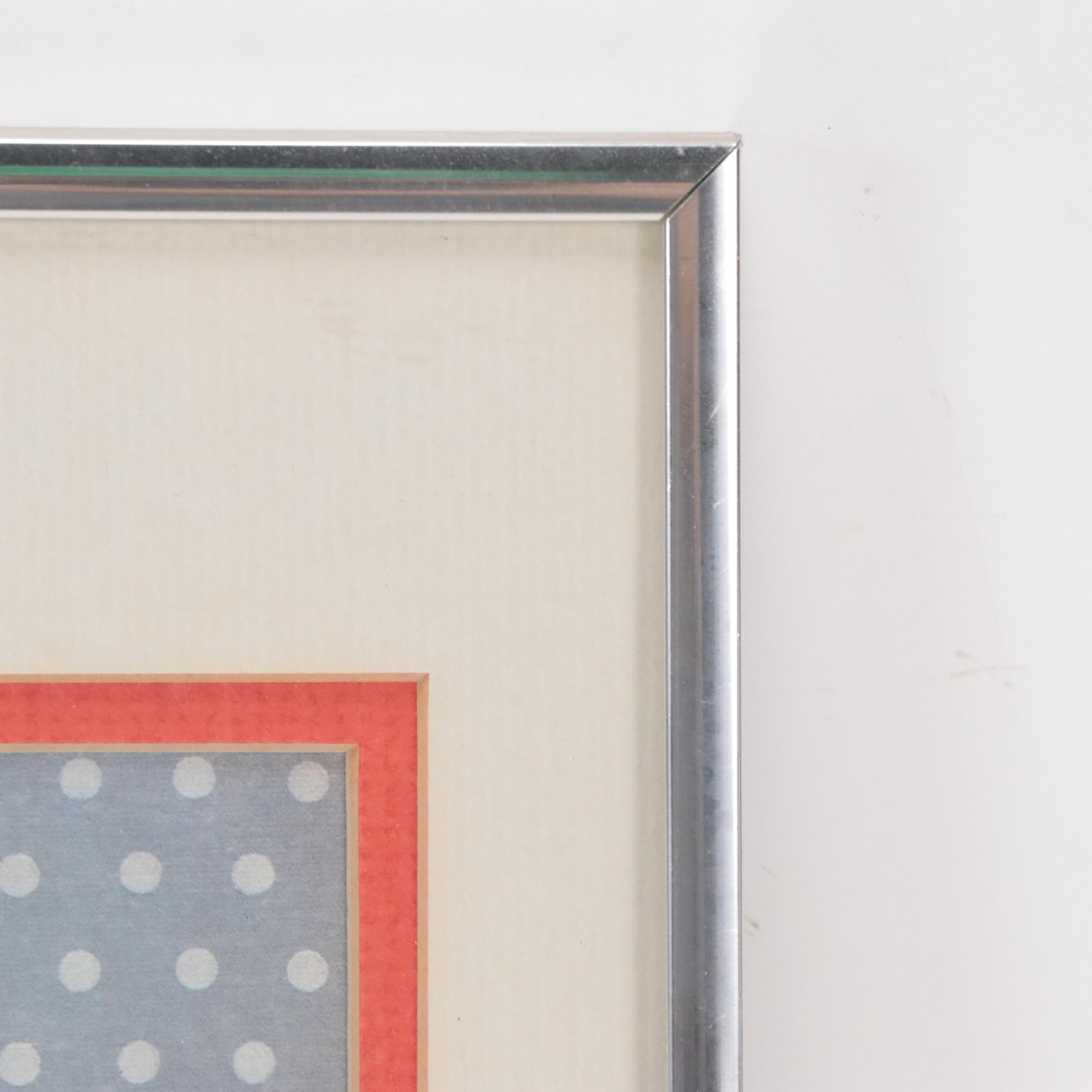 Charley Harper Offset Lithograph "Cool Cardinal"