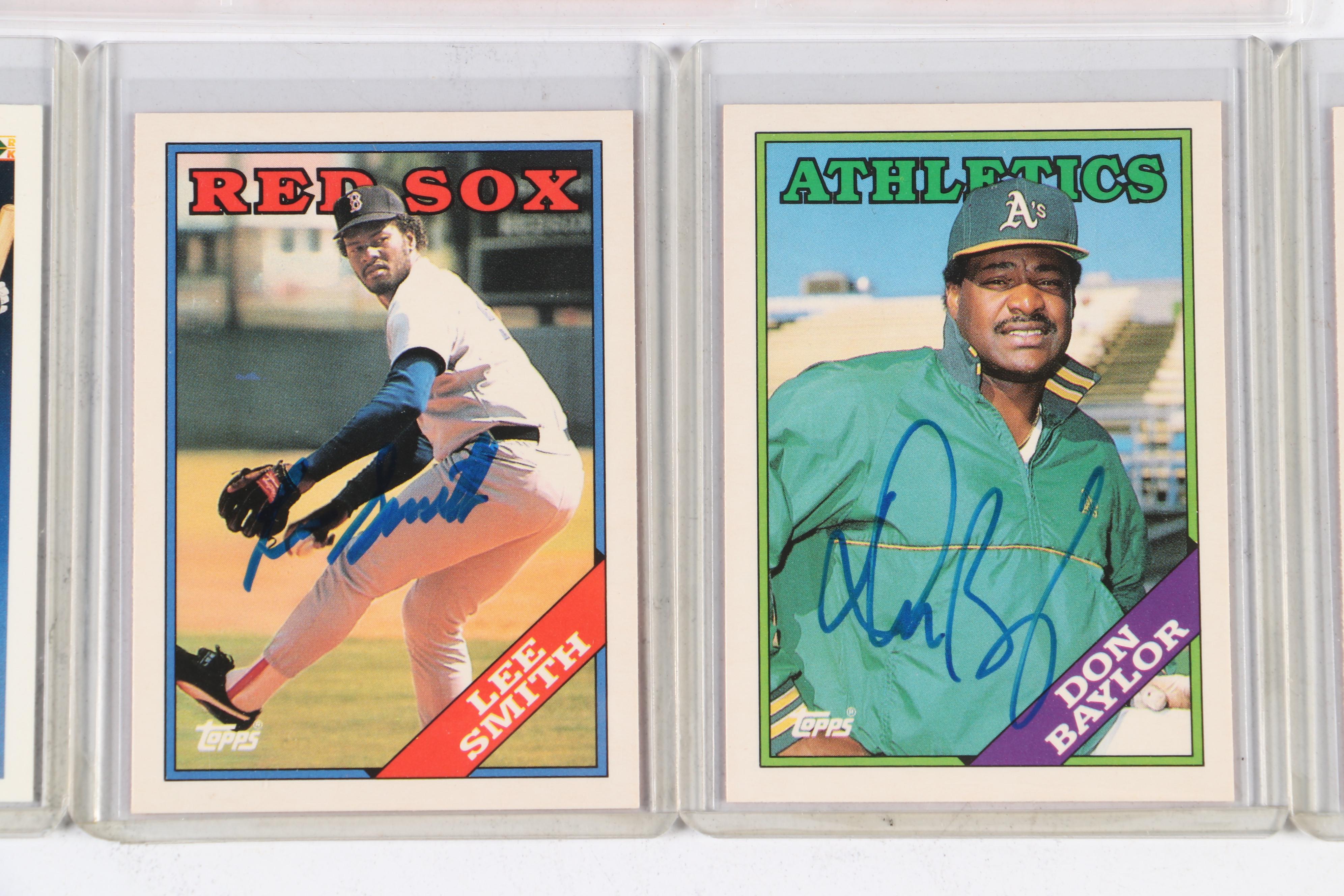 Frank Robinson, Mark Grace, Robin Yount, and More Signed Baseball Cards