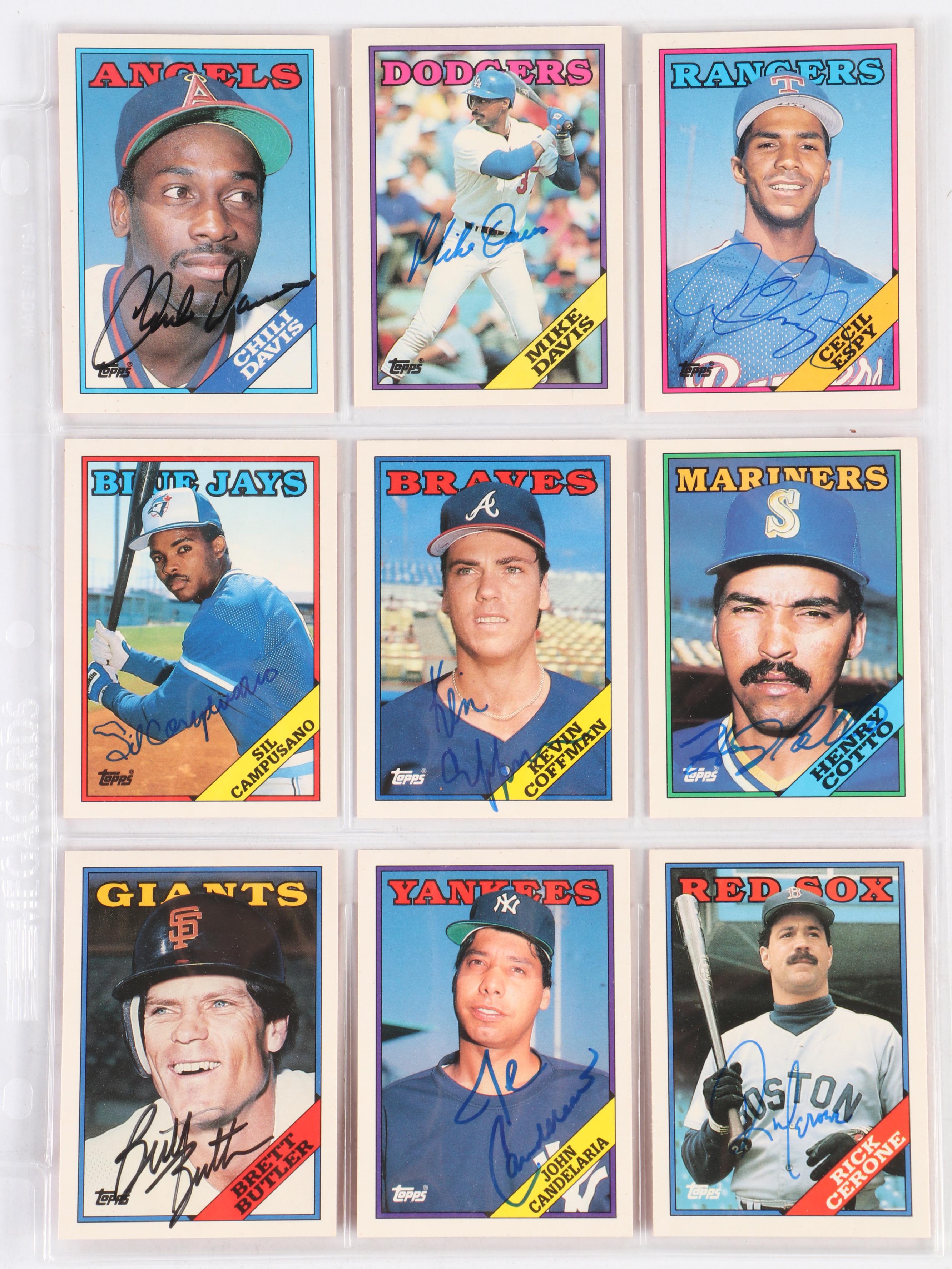 Frank Robinson, Mark Grace, Robin Yount, and More Signed Baseball Cards