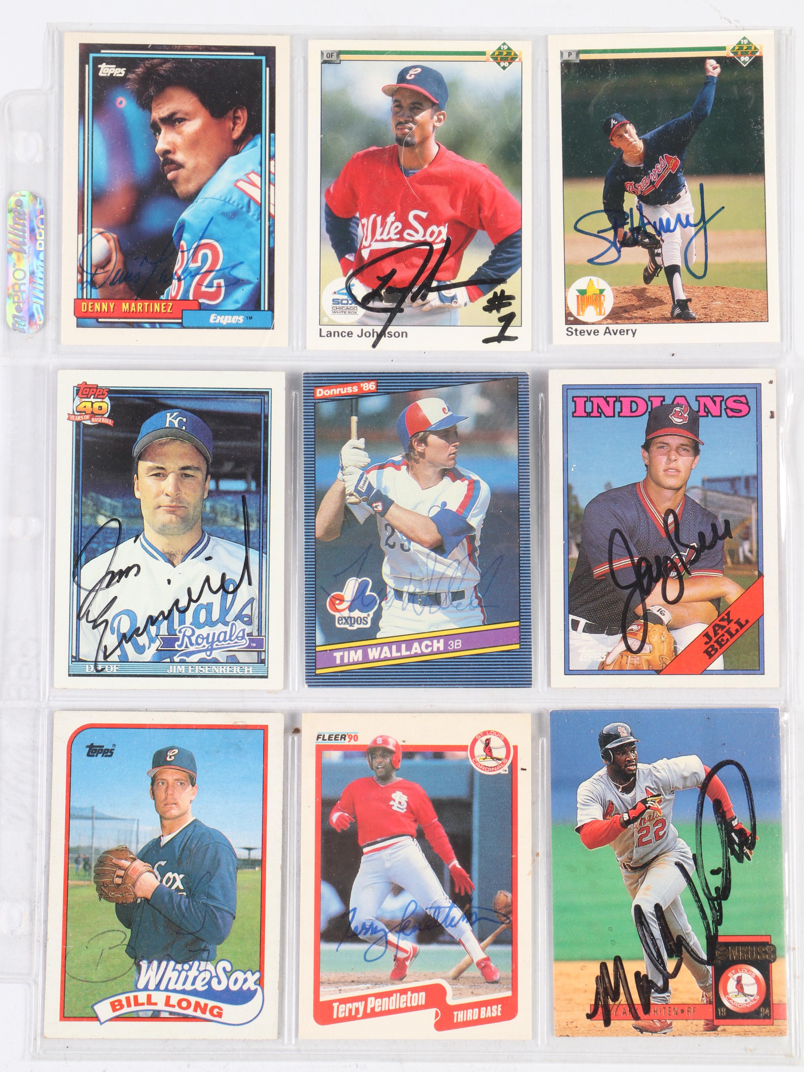 Frank Robinson, Mark Grace, Robin Yount, and More Signed Baseball Cards