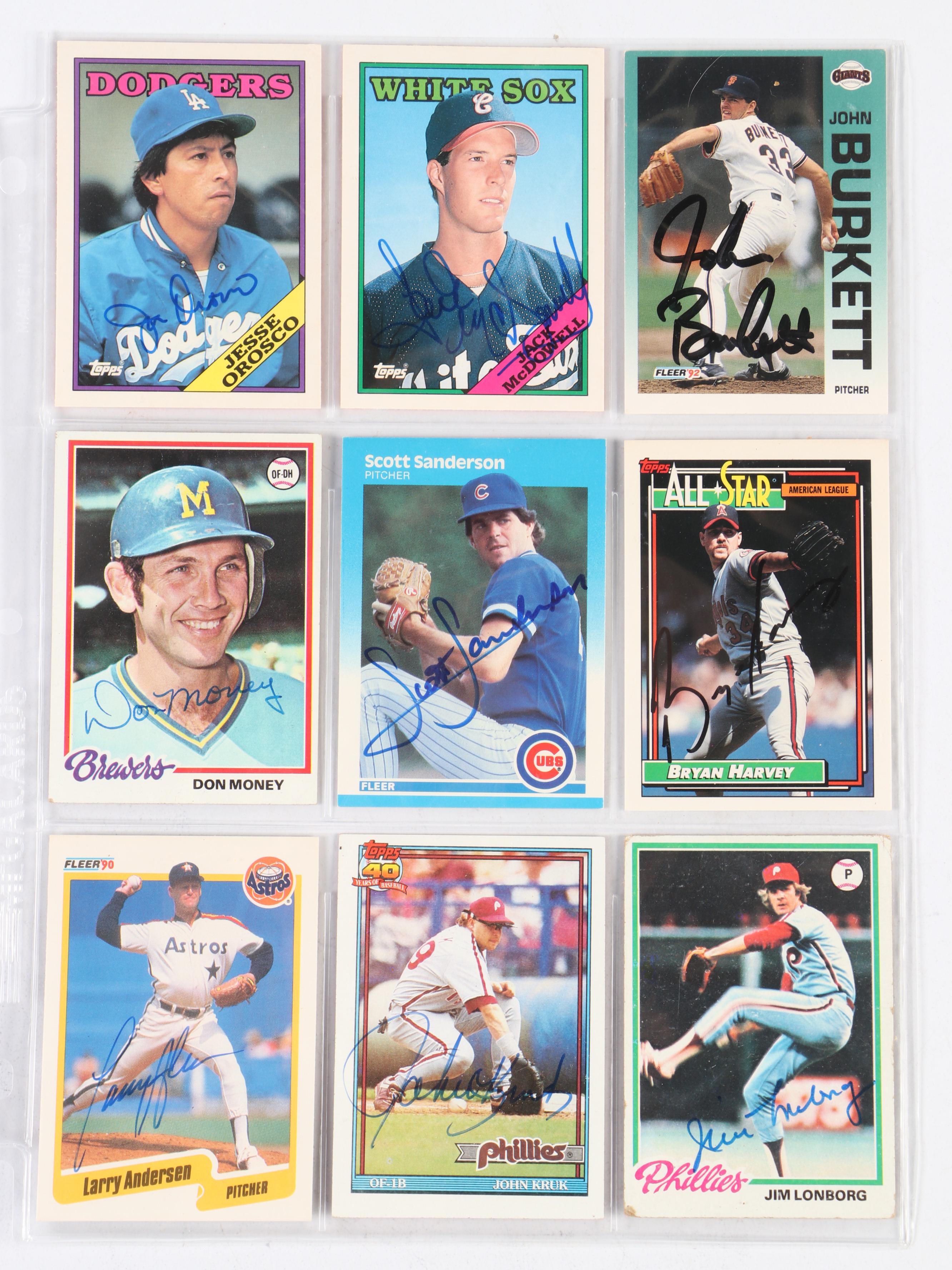 Frank Robinson, Mark Grace, Robin Yount, and More Signed Baseball Cards
