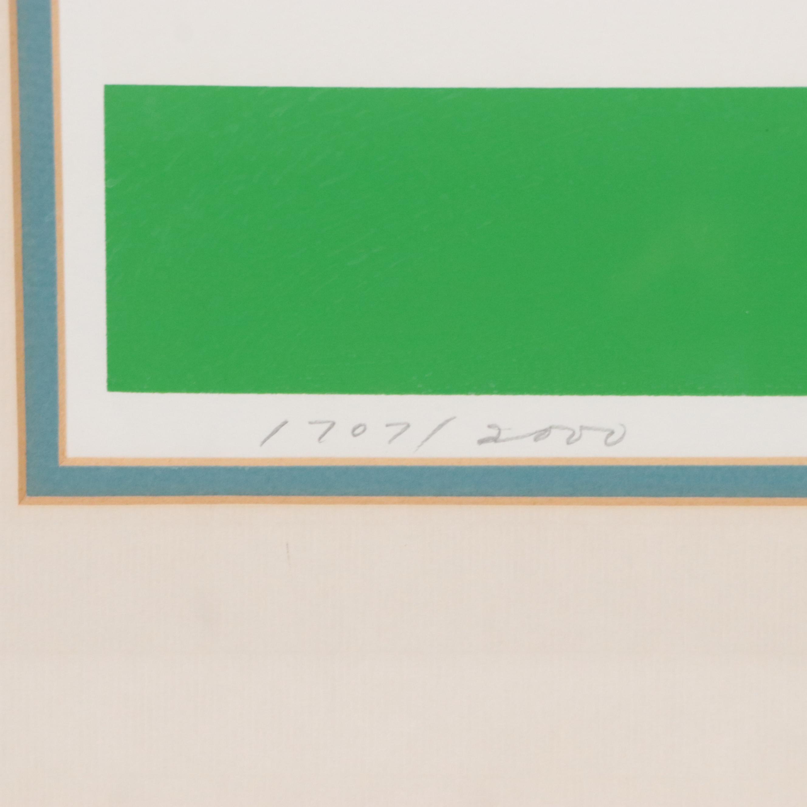 Charley Harper Serigraph "Bluebirds in the Bluegrass"