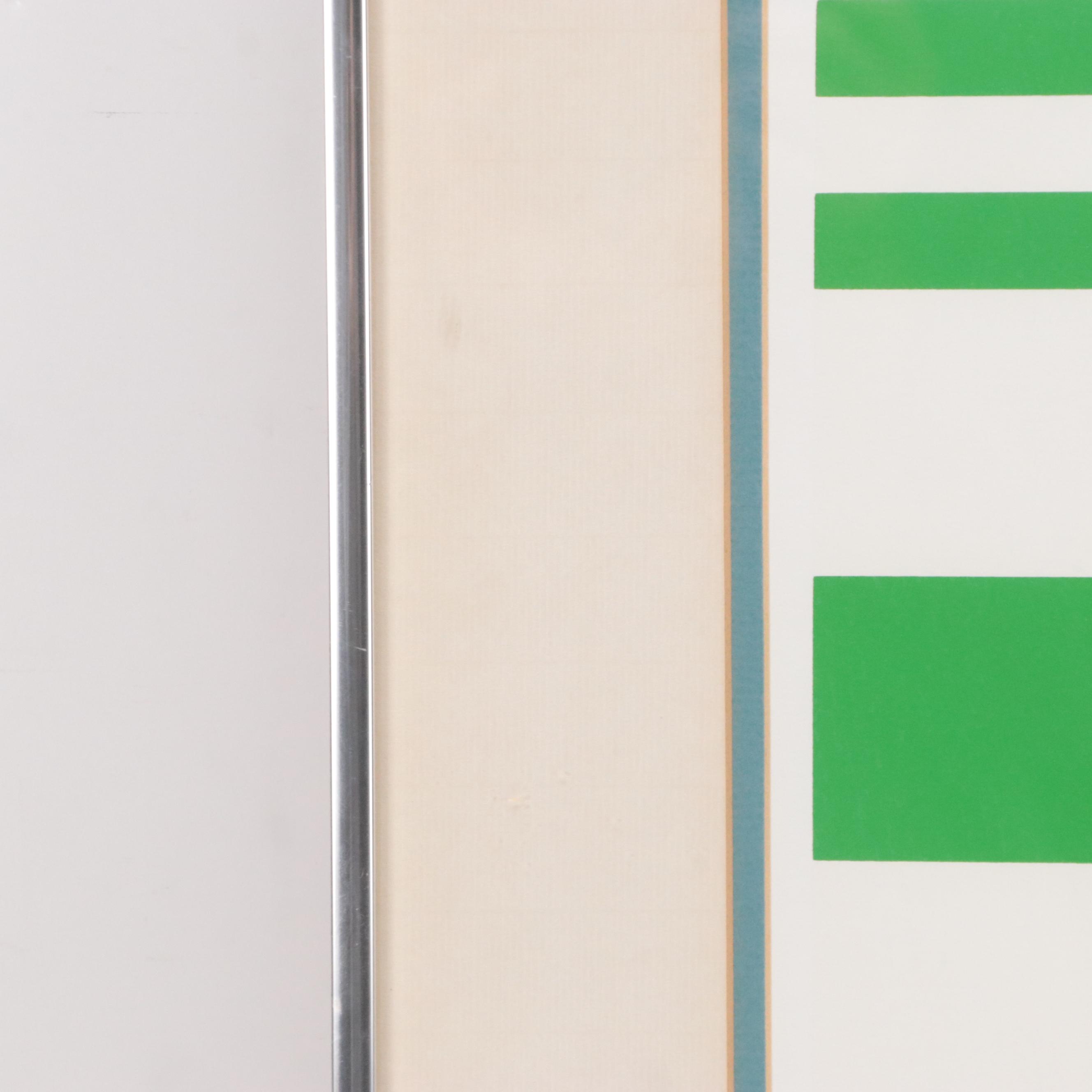 Charley Harper Serigraph "Bluebirds in the Bluegrass"