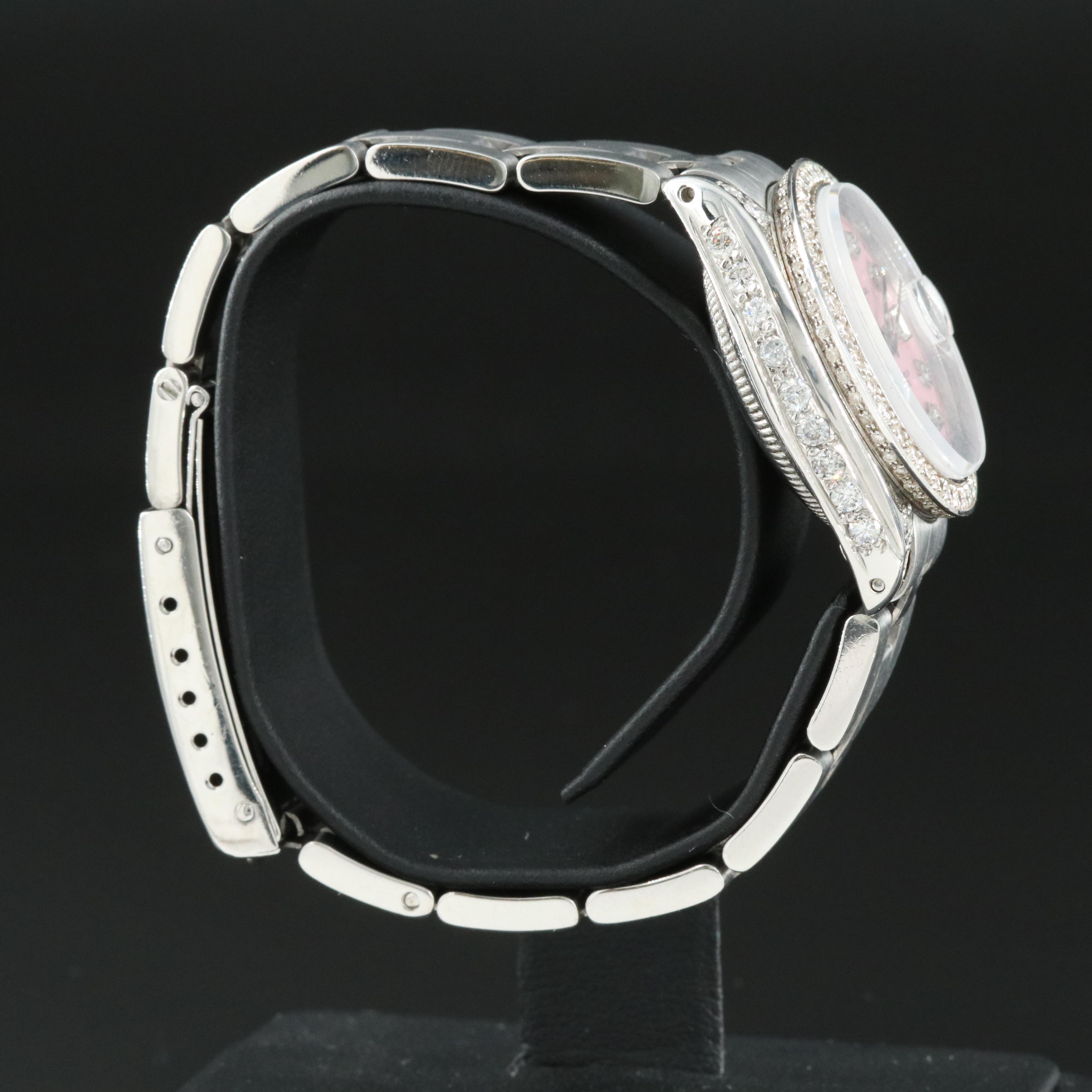 1982 Rolex Custom 1.68 CTW Diamond Dial and Case Datejust Watch