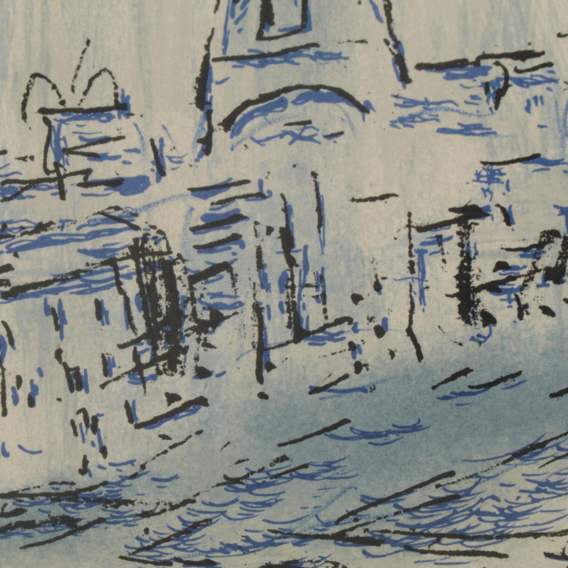 Marc Chagall Color Lithograph "Le Magicien de Paris," 1969