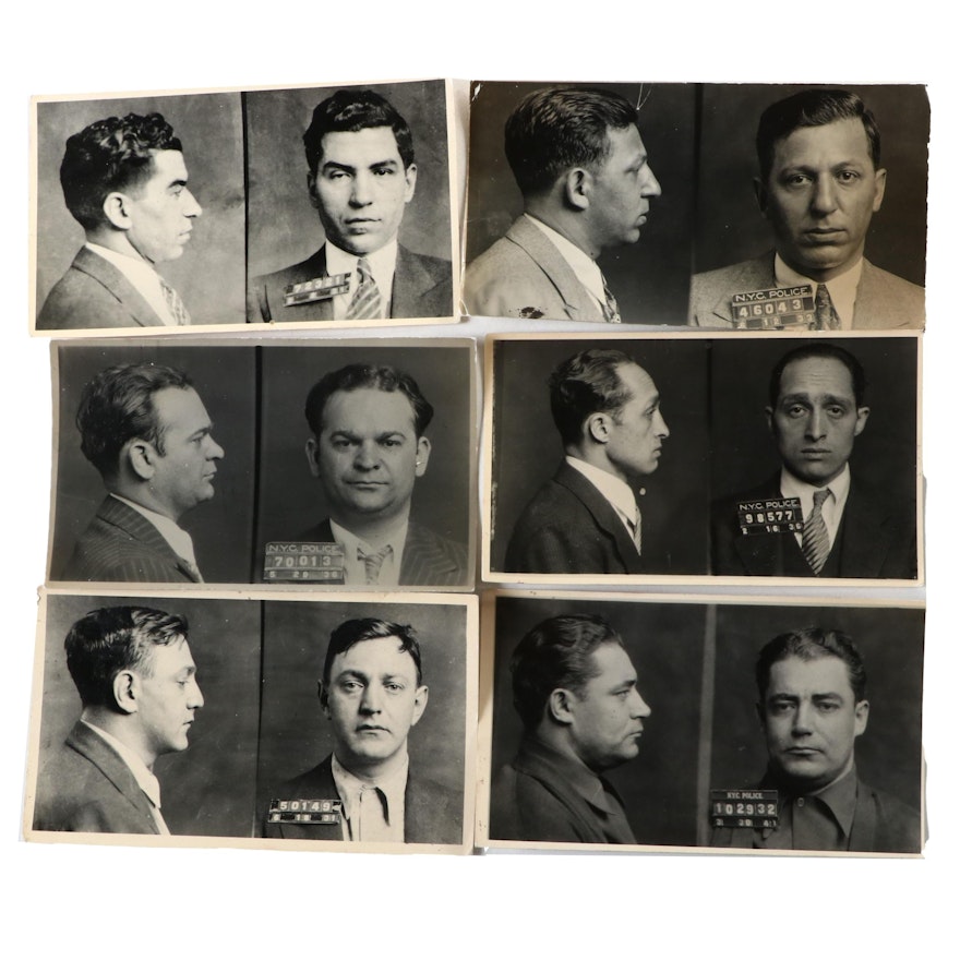 Arthur "Dutch" Schultz, Charles "Lucky" Luciano and More Mafia Mugshots