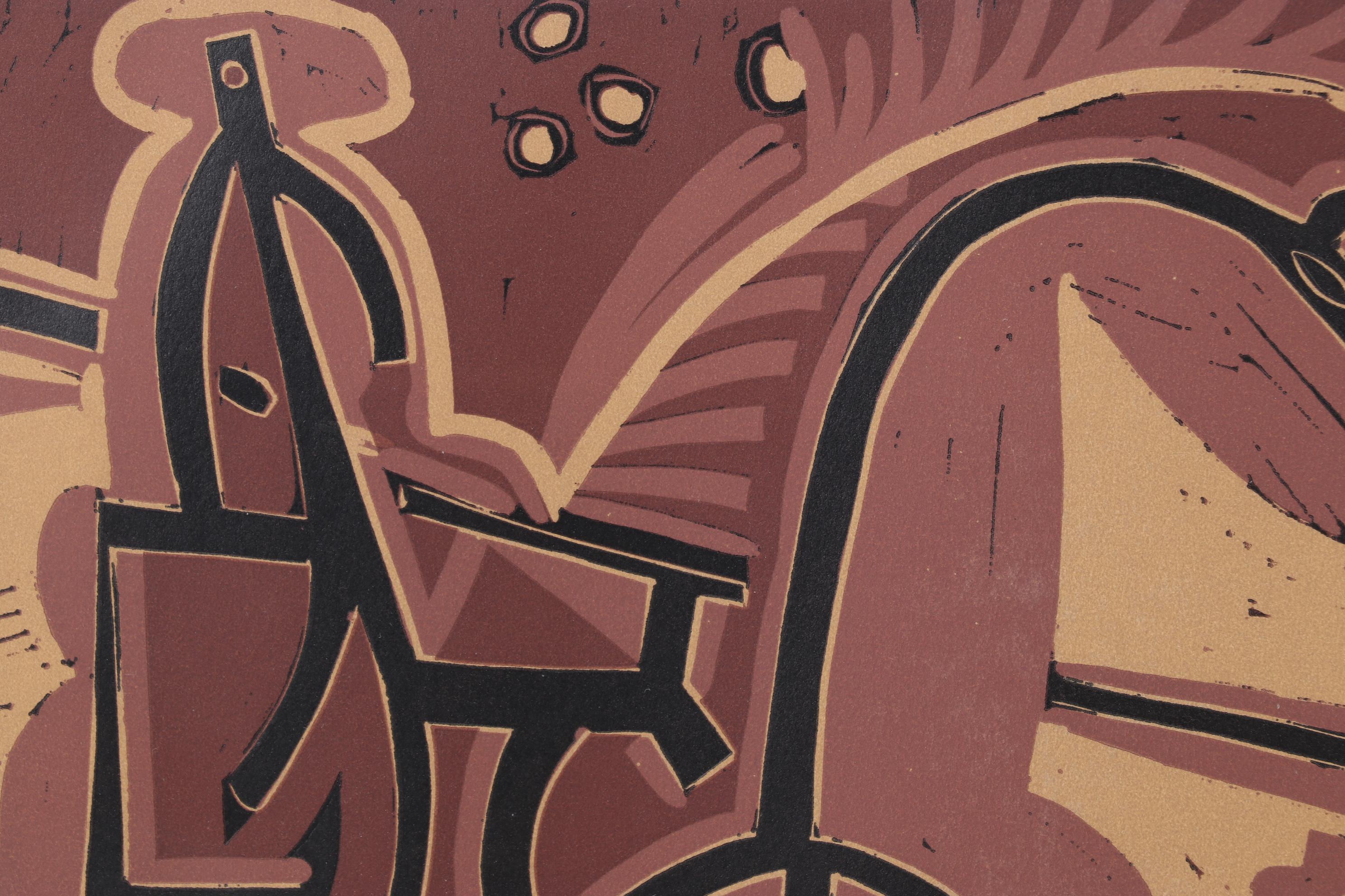 Pablo Picasso Linocut "Picador and Bull," 1962