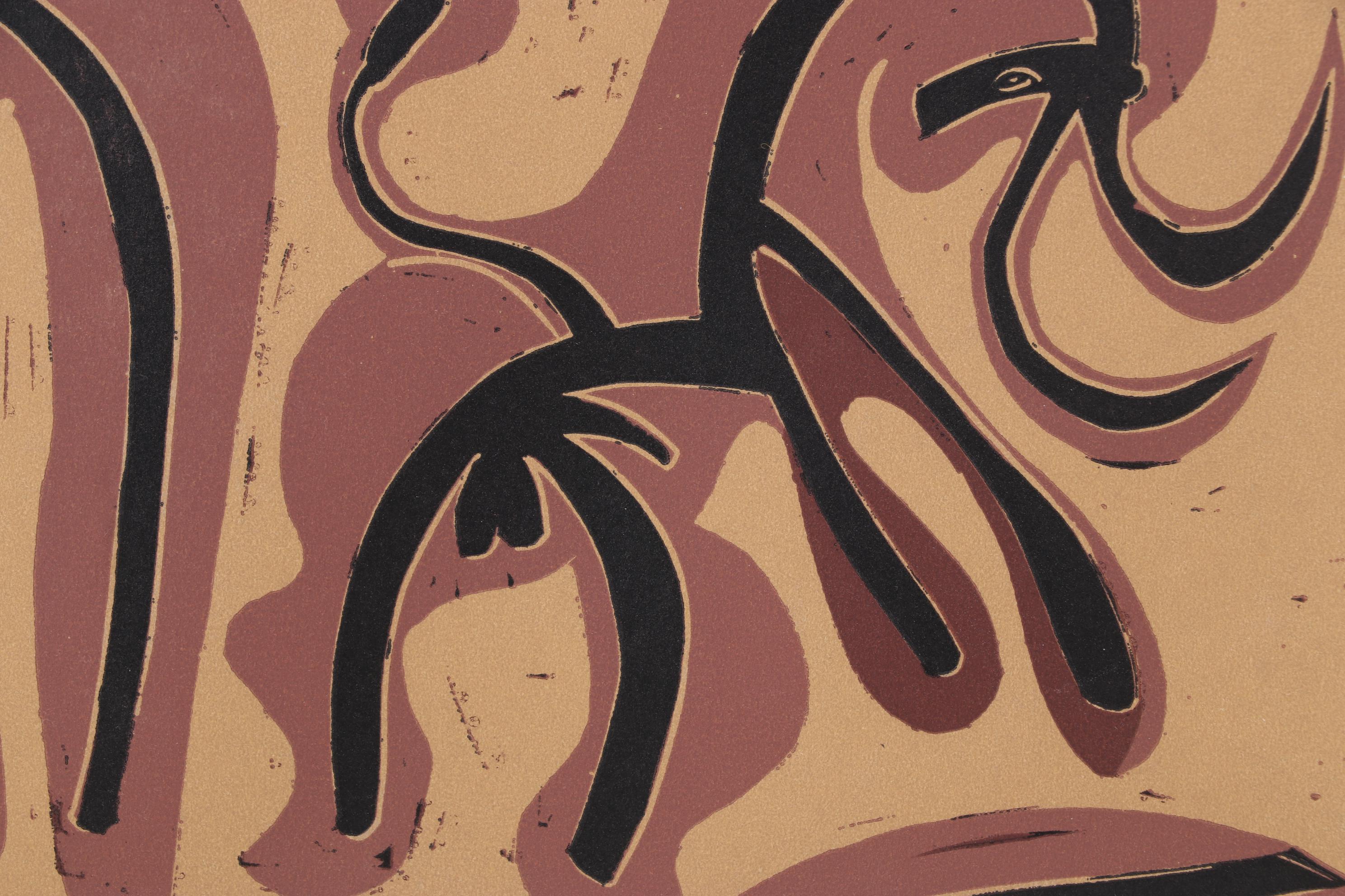 Pablo Picasso Linocut "Picador and Bull," 1962