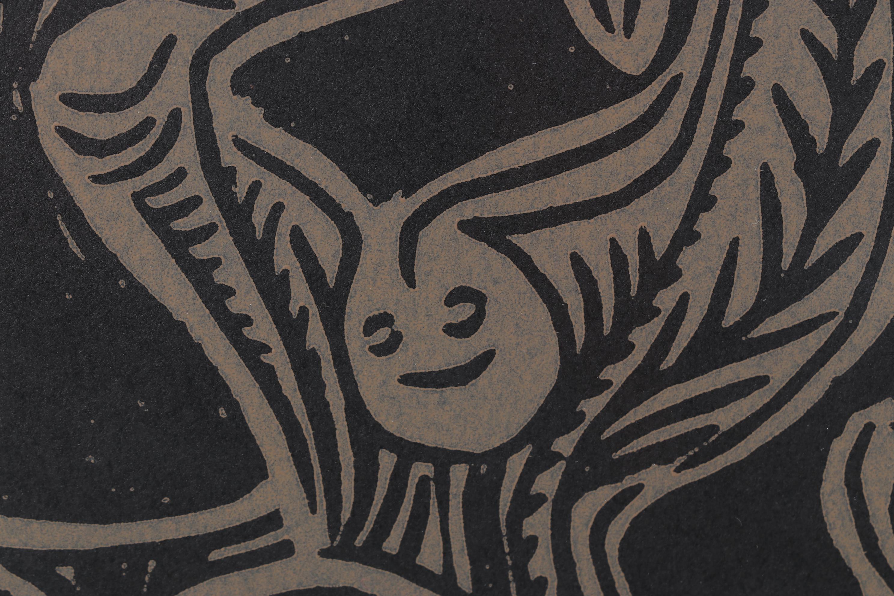 Pablo Picasso Linocut "Dancing Satyrs & Flute Player," 1962