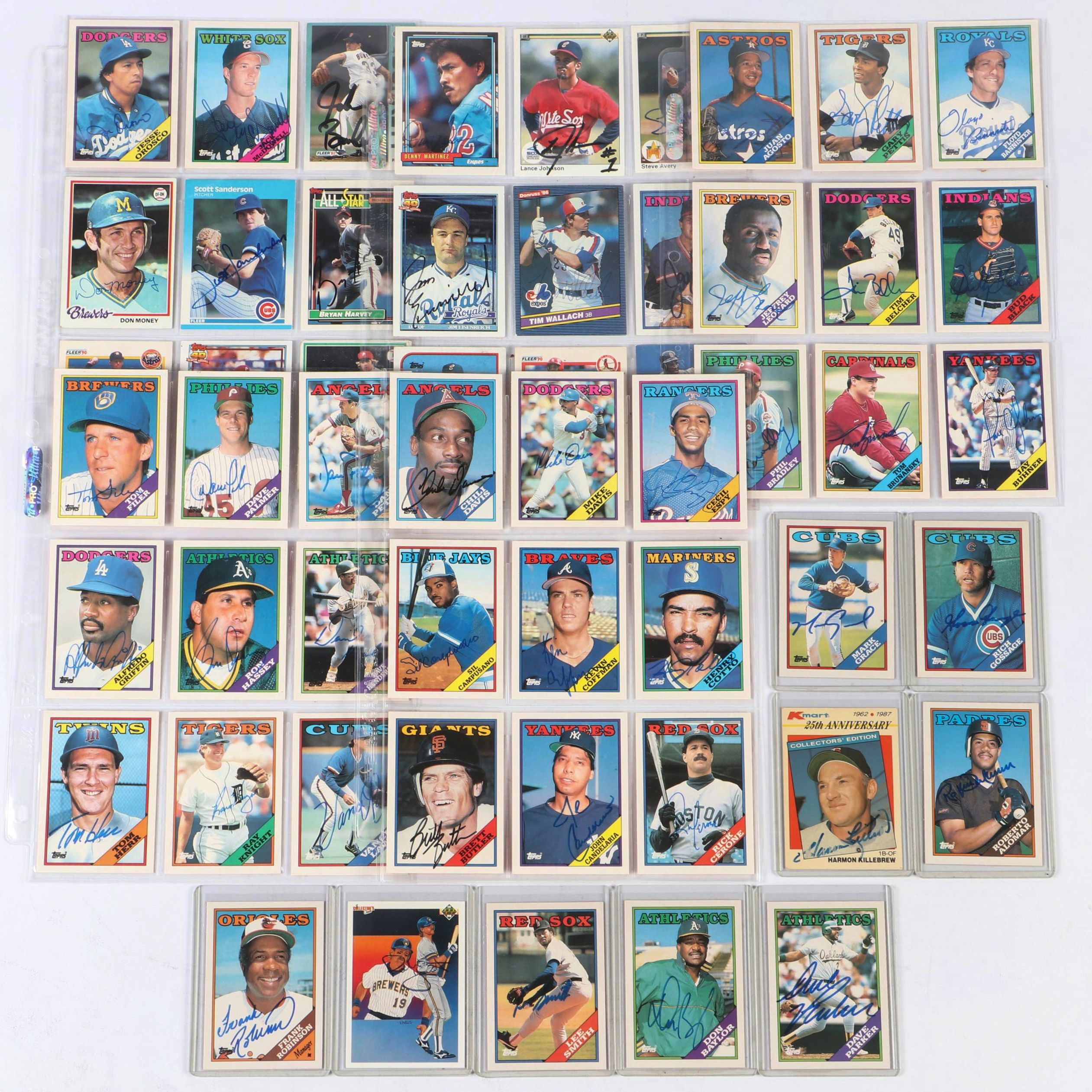 Frank Robinson, Mark Grace, Robin Yount, and More Signed Baseball Cards