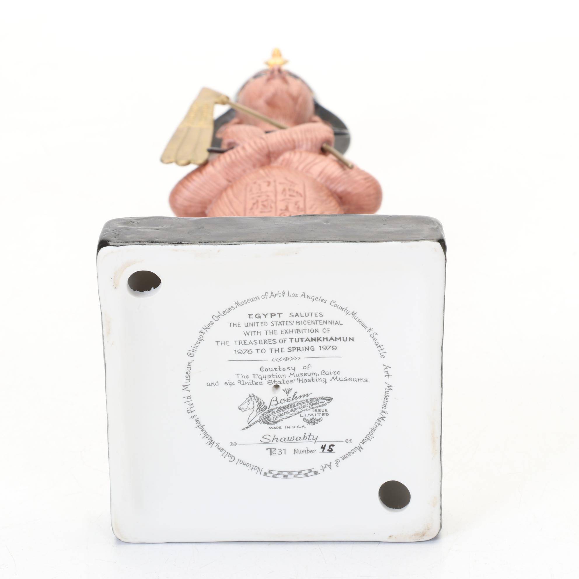 Boehm Limited Edition Porcelain "Shawabty" From 1976 Tutankhamun Collection