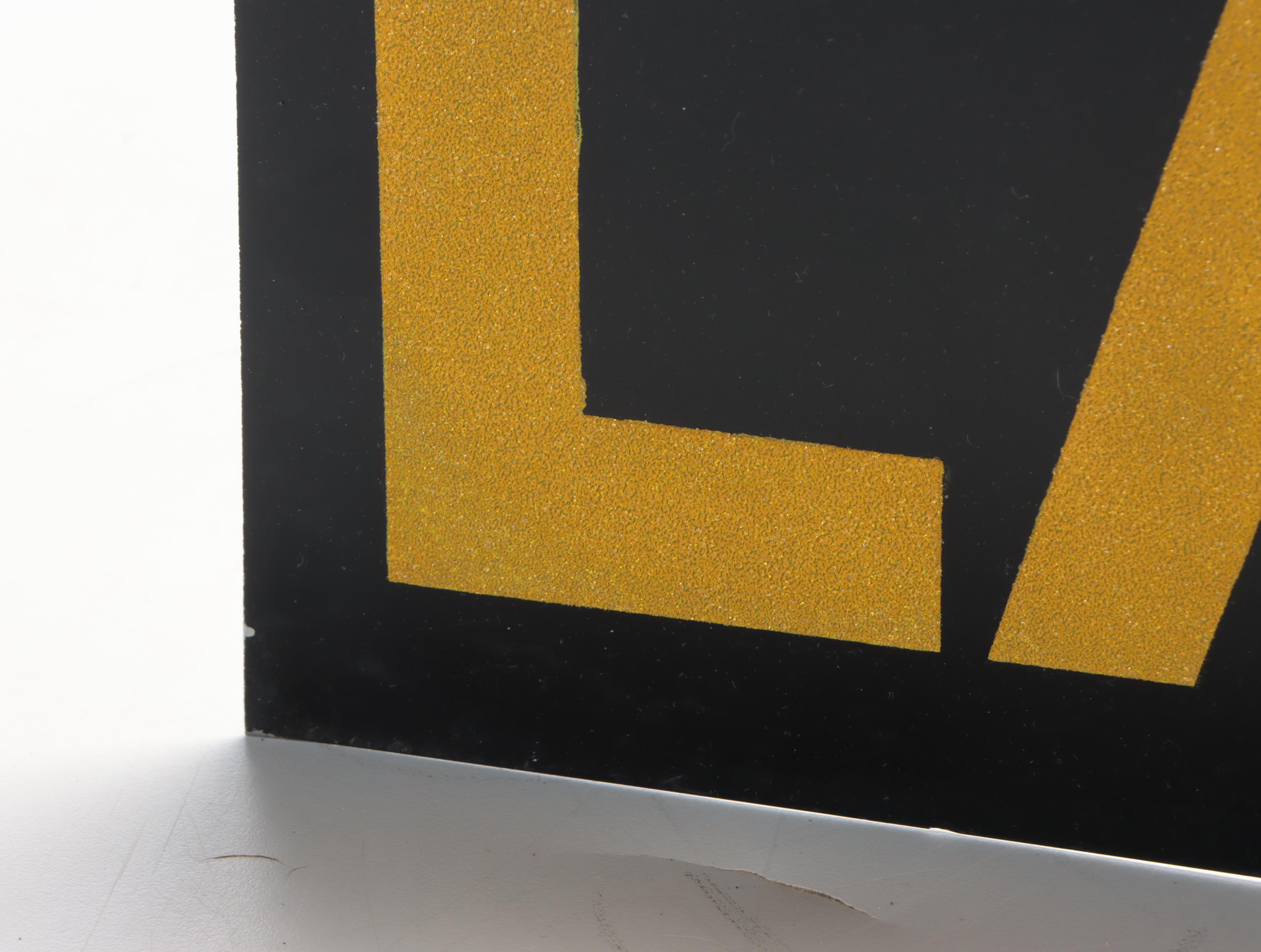 Reflective "Explosives" Enameled Metal Wall Sign