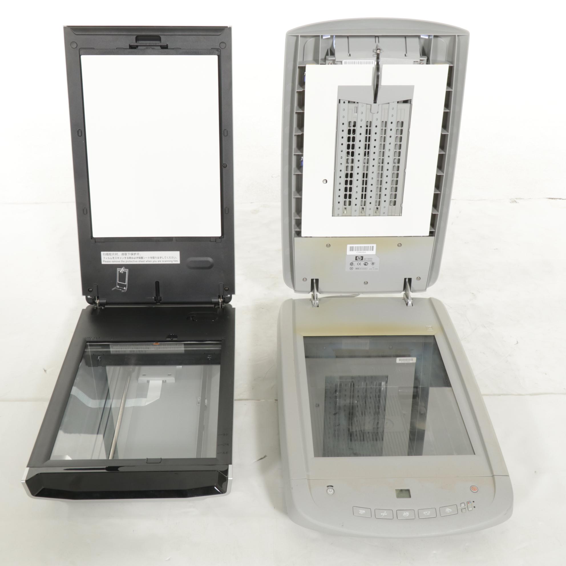 HP Scanjet 4570c and Canon CanoScan 8800F Flatbed Scanners