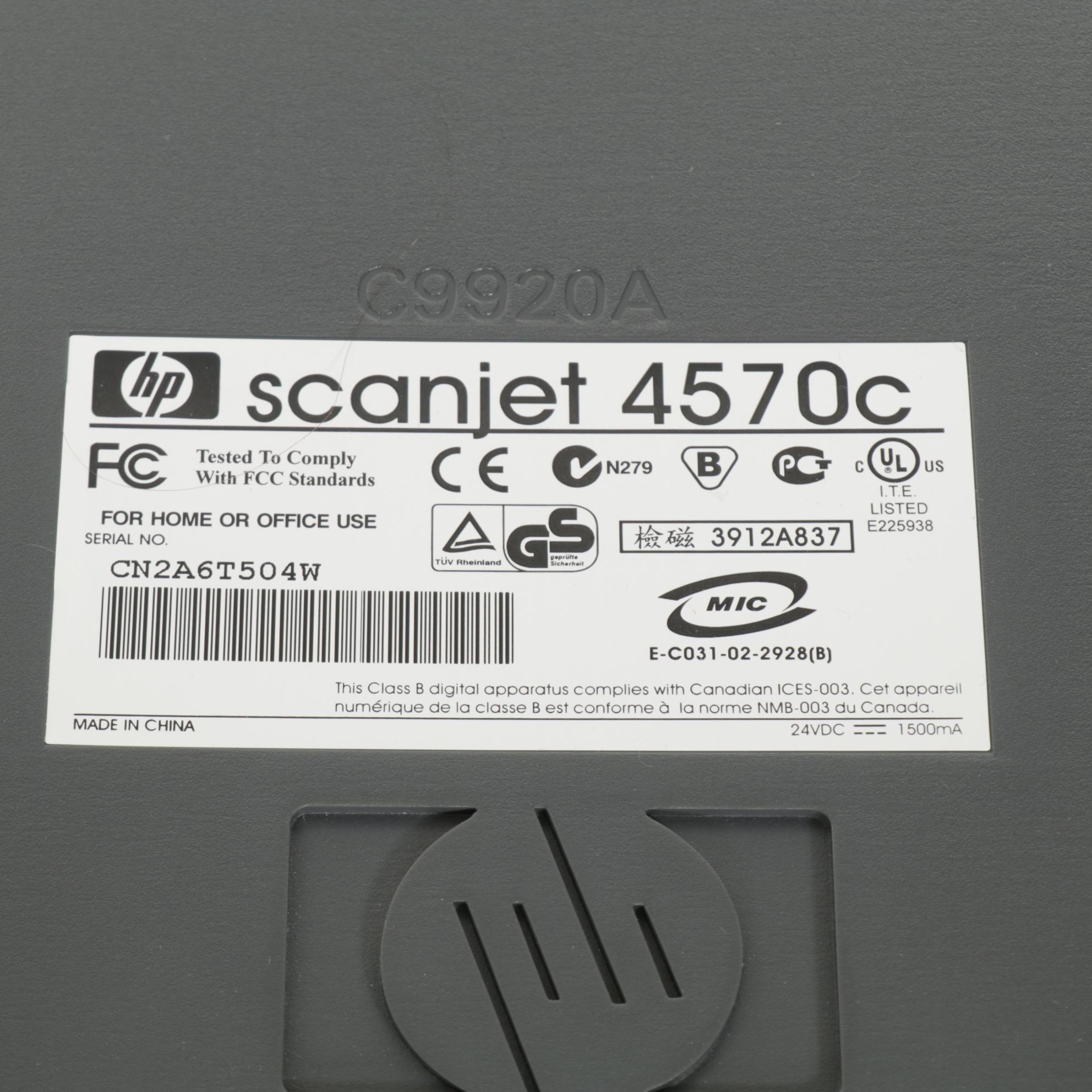 HP Scanjet 4570c and Canon CanoScan 8800F Flatbed Scanners