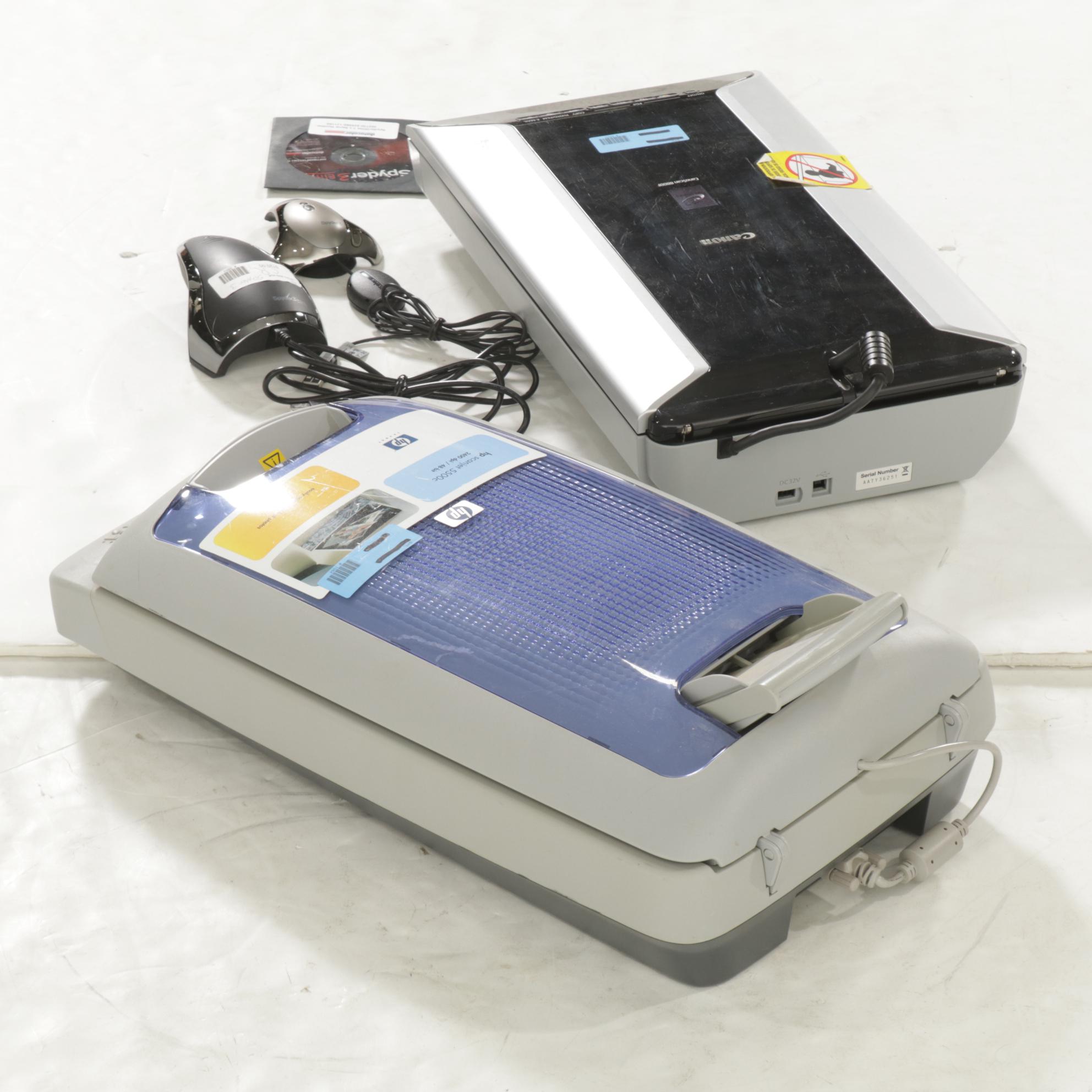 HP Scanjet 4570c and Canon CanoScan 8800F Flatbed Scanners