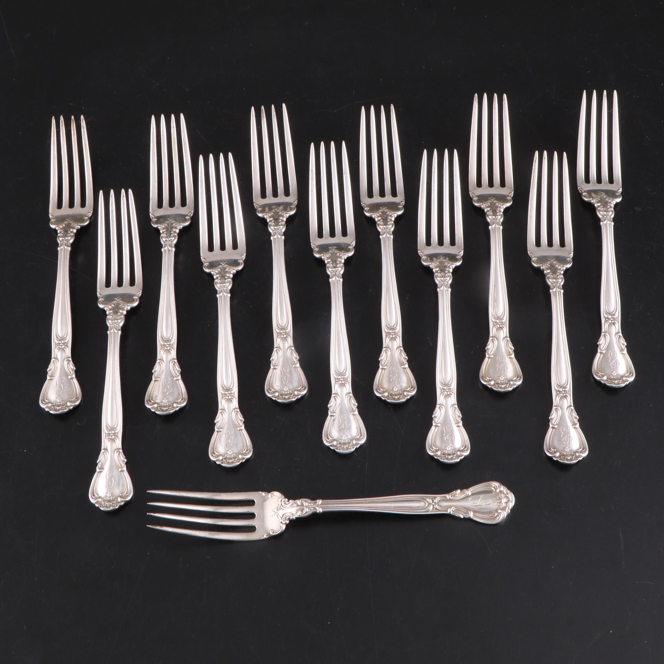 Gorham "Chantilly" Sterling Silver Flatware Set for Twelve