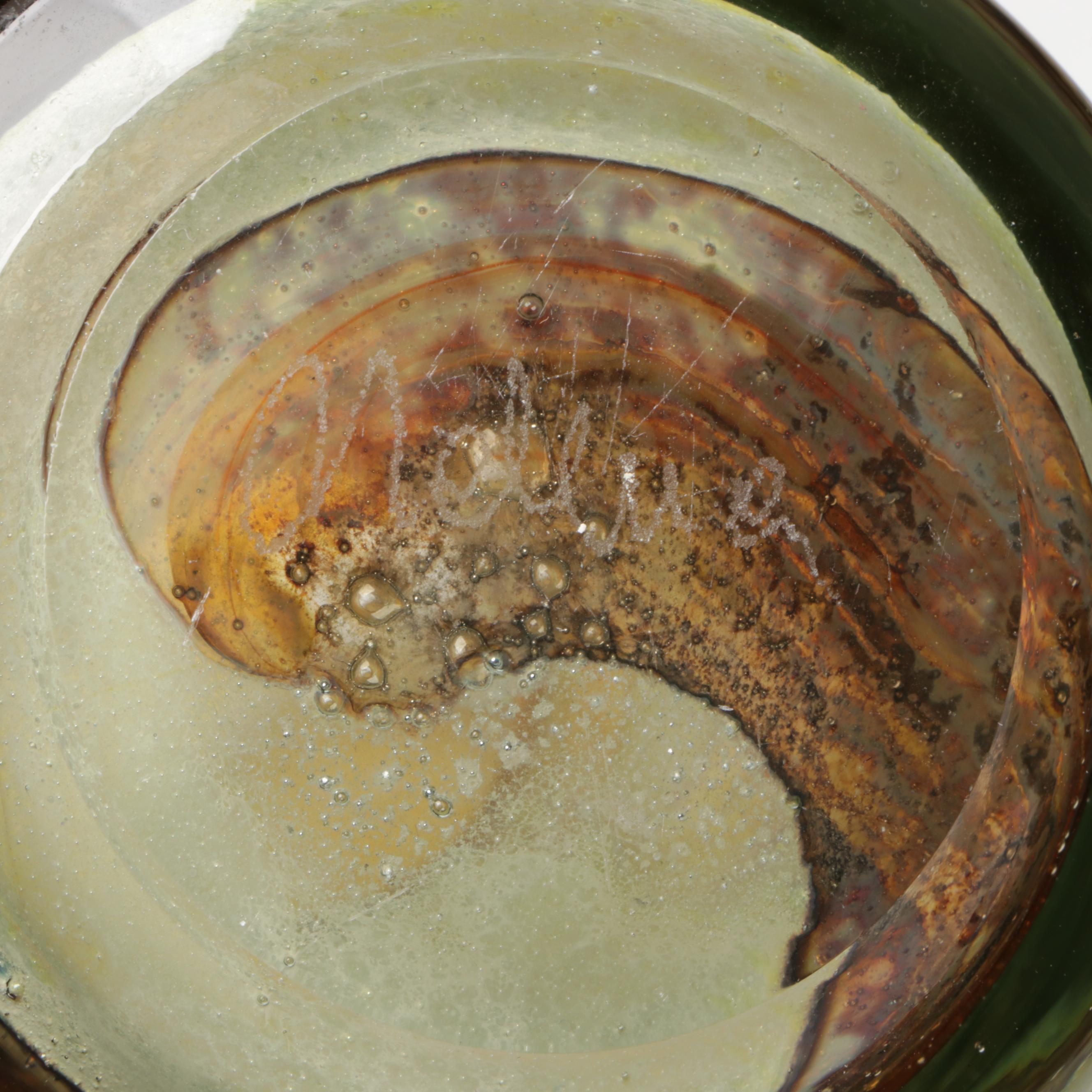 Signed Michael Harris Mdina Studio Blown Glass Vases, Mid to Late 20th Century