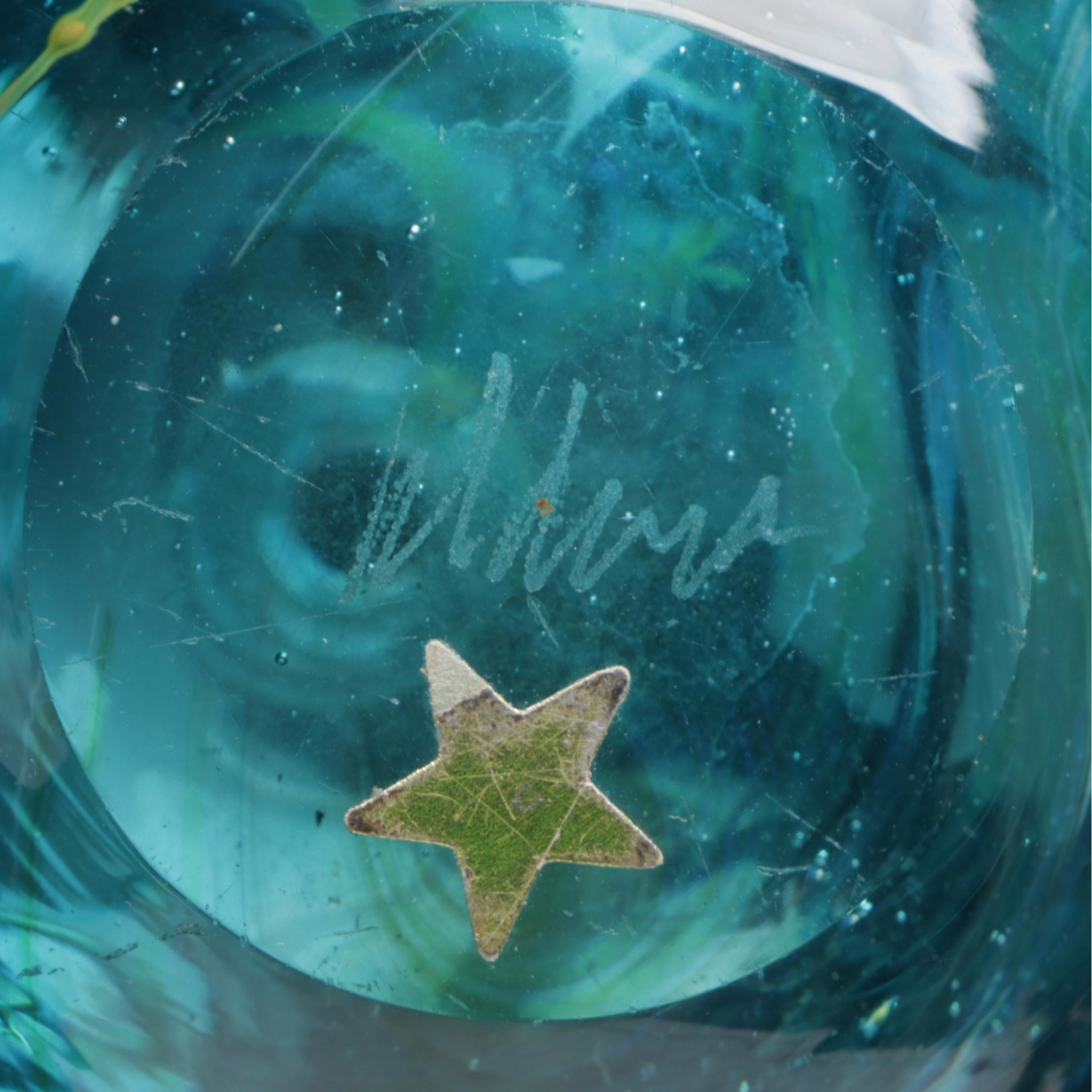 Signed Michael Harris Mdina Studio Blown Glass Vases, Mid to Late 20th Century