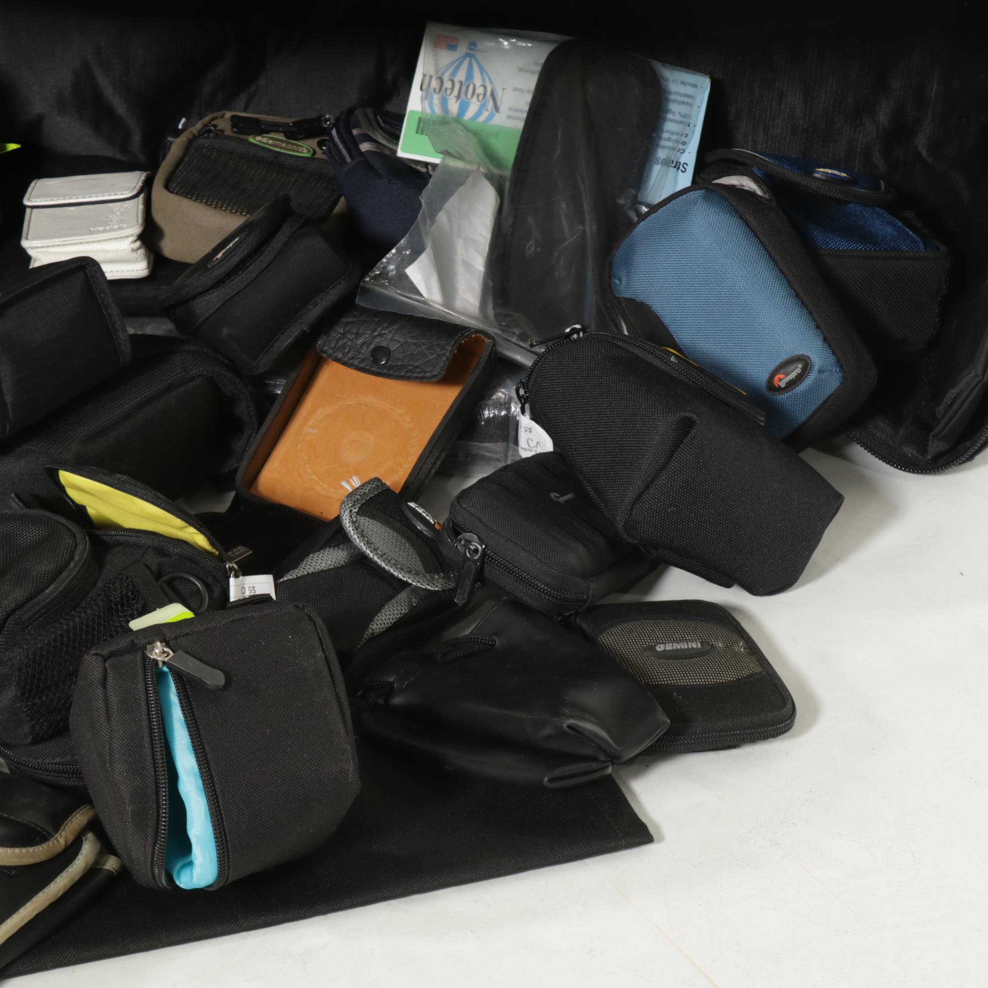 Lens, Camera and Other Photographic Equipment Carrying Cases in Zippered Bag