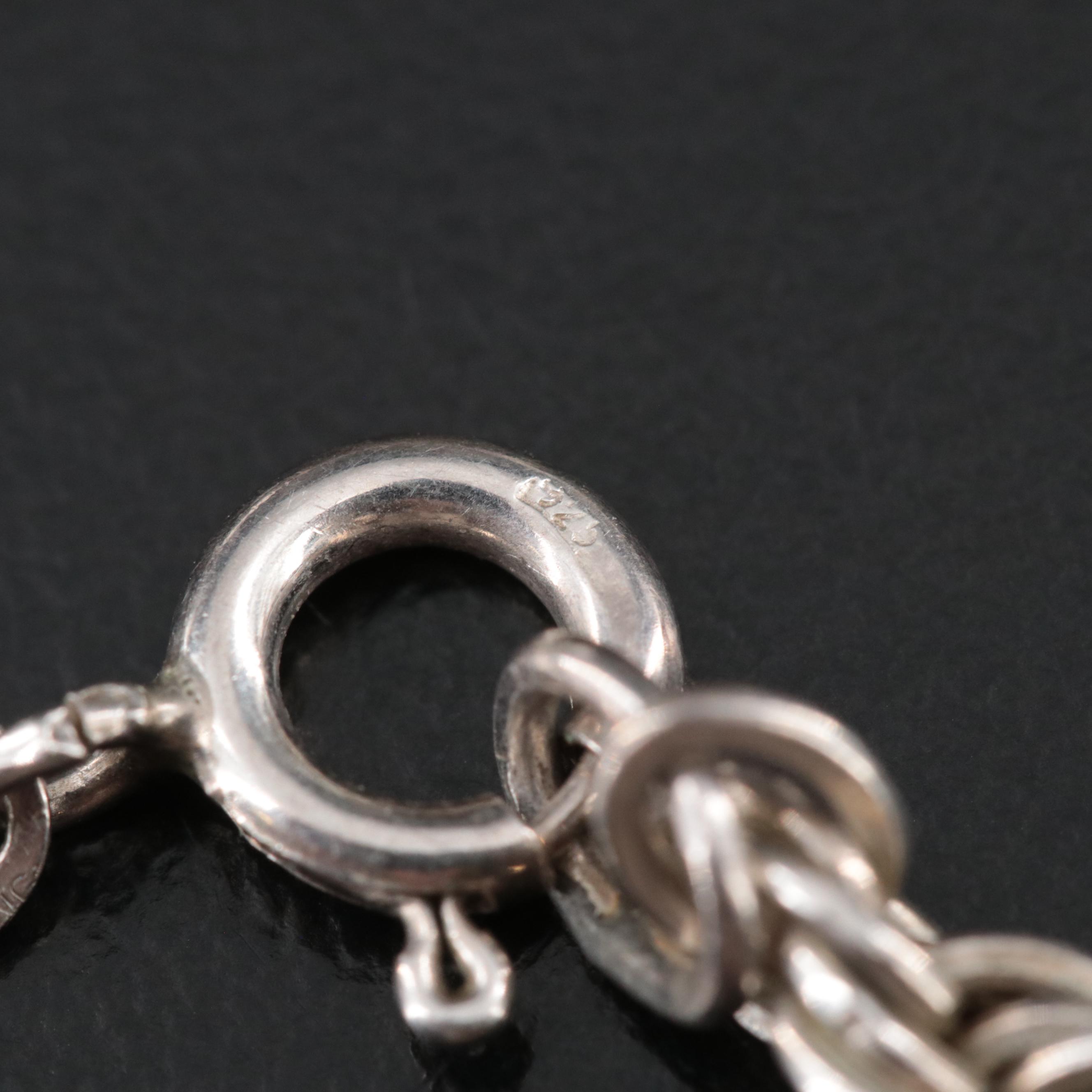 Sterling Rope Chain Necklace