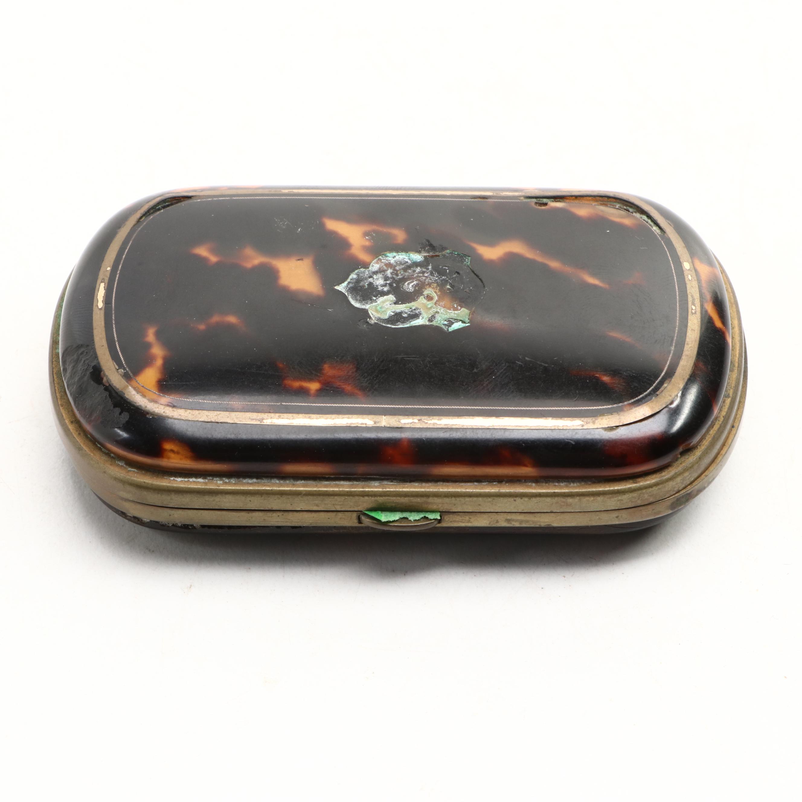 French Tortoise Shell Boxes, Late 19th or Early 20th Century