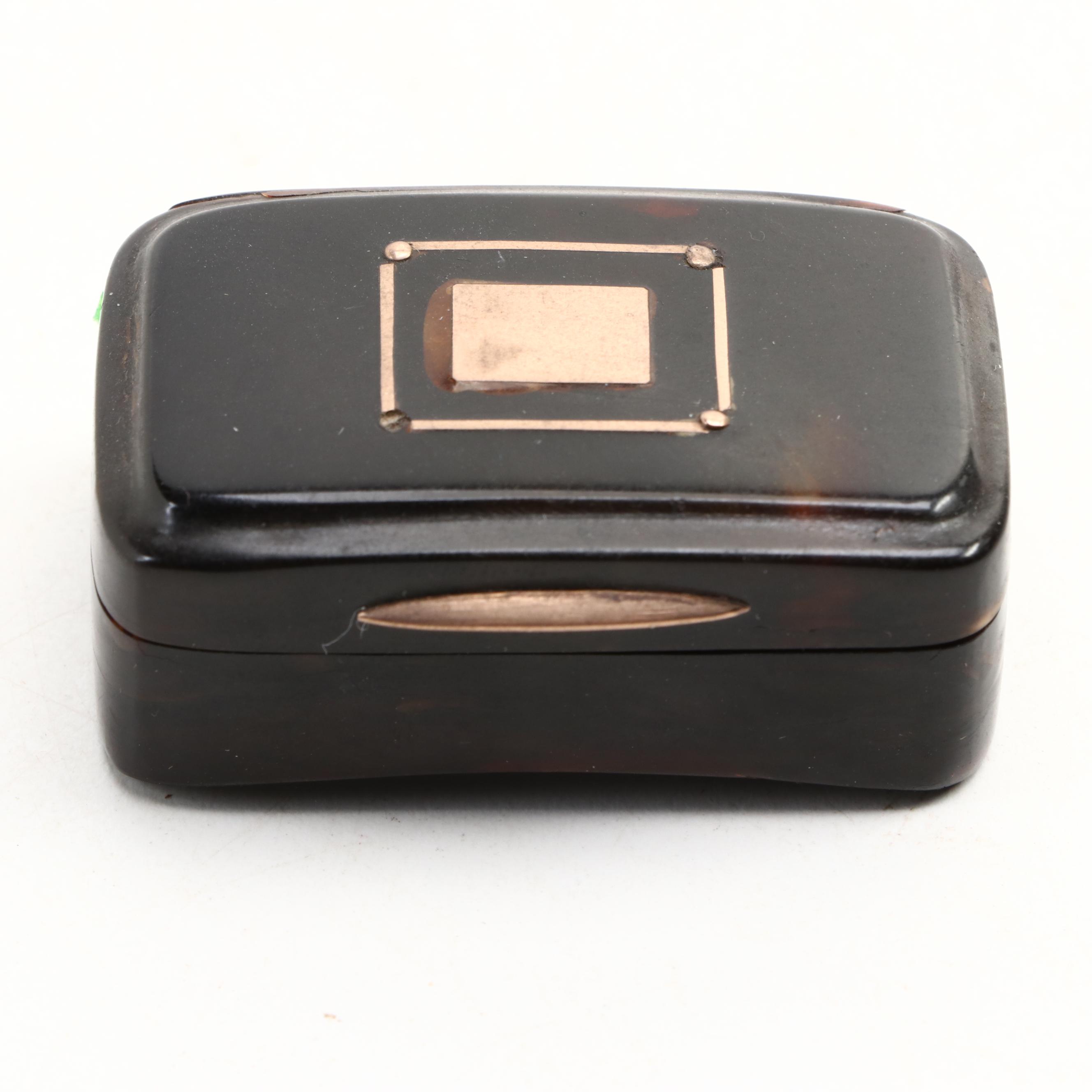 French Tortoise Shell Boxes, Late 19th or Early 20th Century