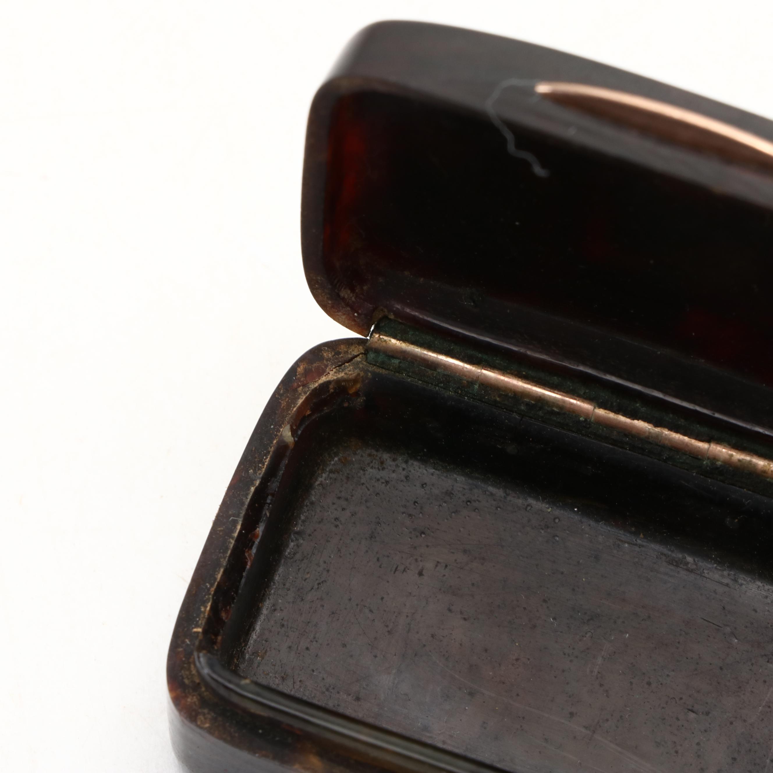 French Tortoise Shell Boxes, Late 19th or Early 20th Century