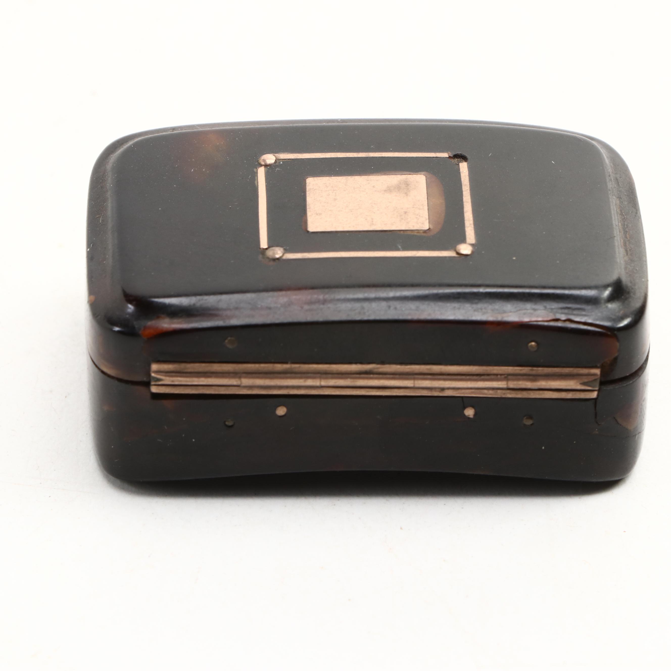 French Tortoise Shell Boxes, Late 19th or Early 20th Century