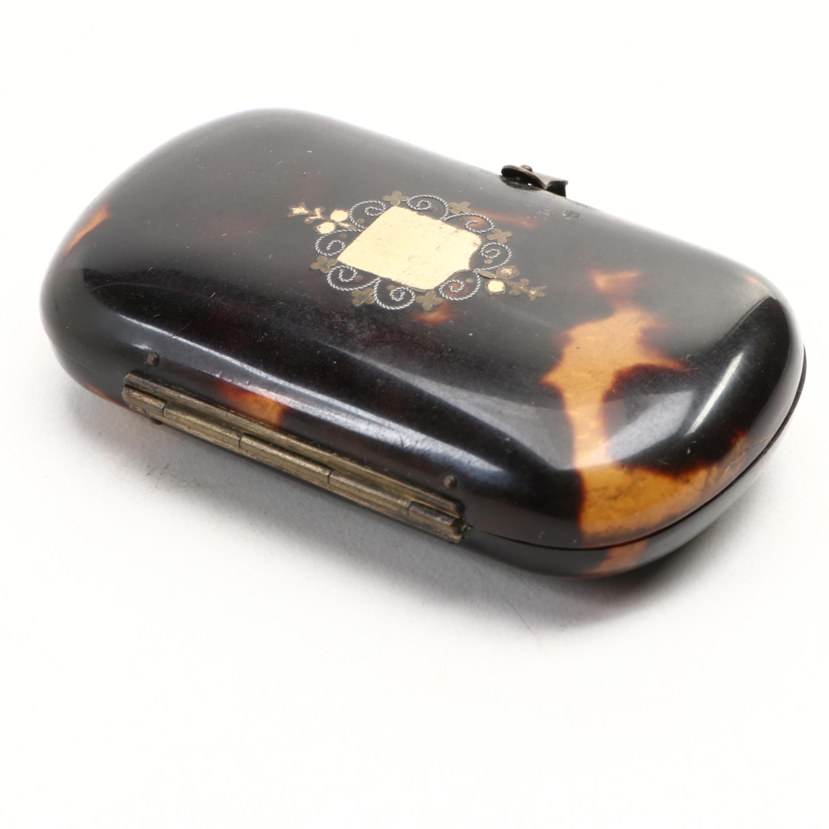 French Tortoise Shell Boxes, Late 19th or Early 20th Century