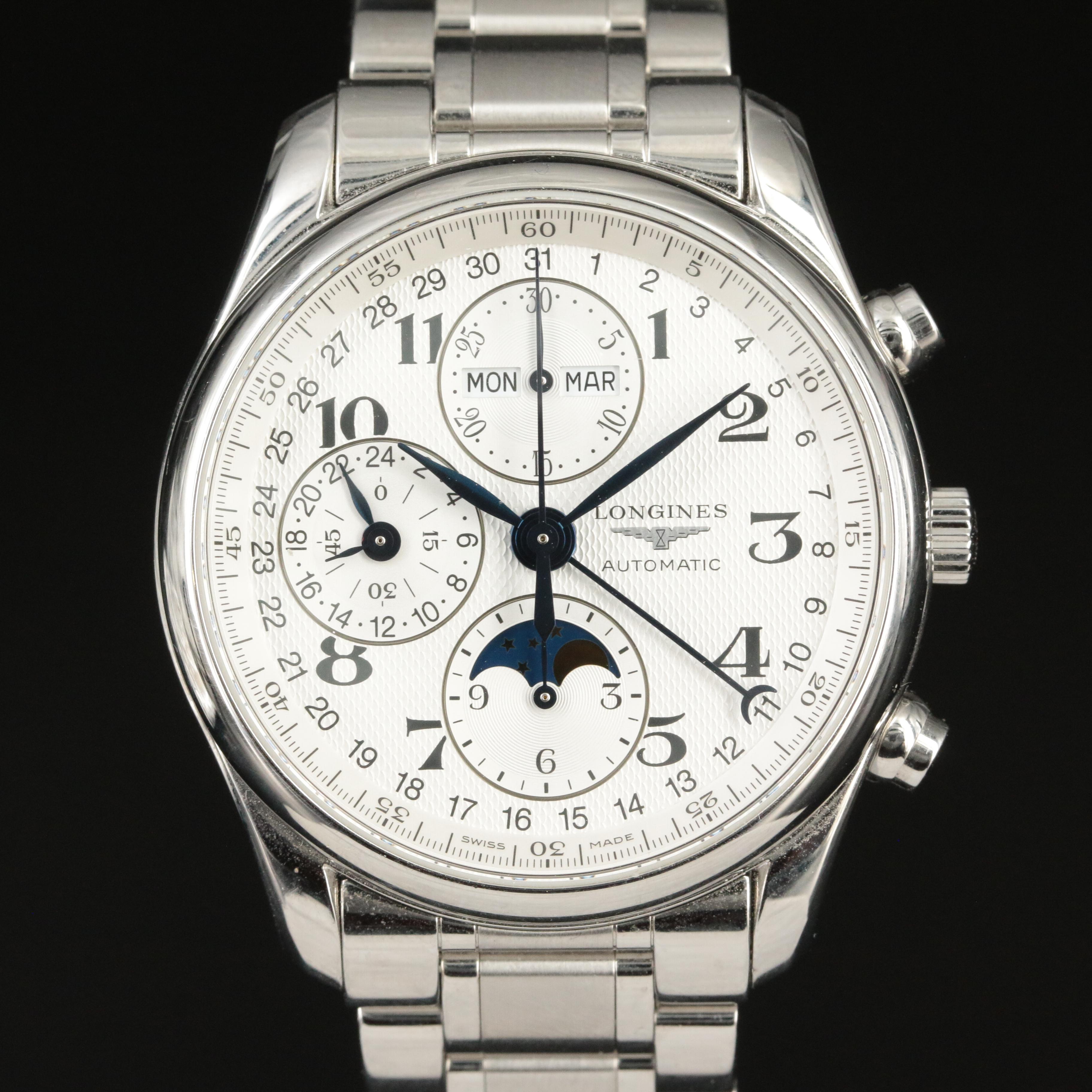 Longines Master Collection, Chronograph Triple Calendar Moon Phase Watch