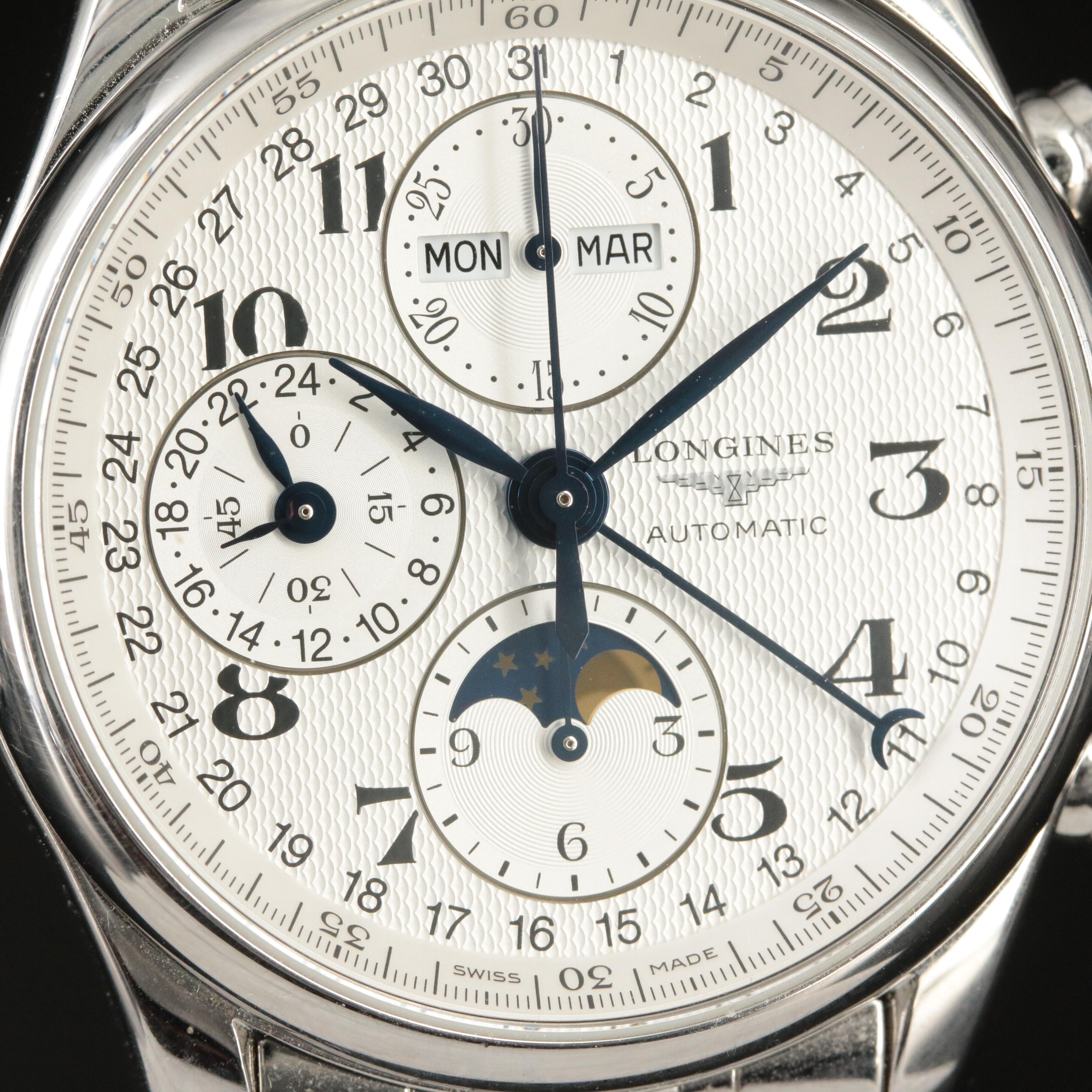 Longines Master Collection, Chronograph Triple Calendar Moon Phase Watch