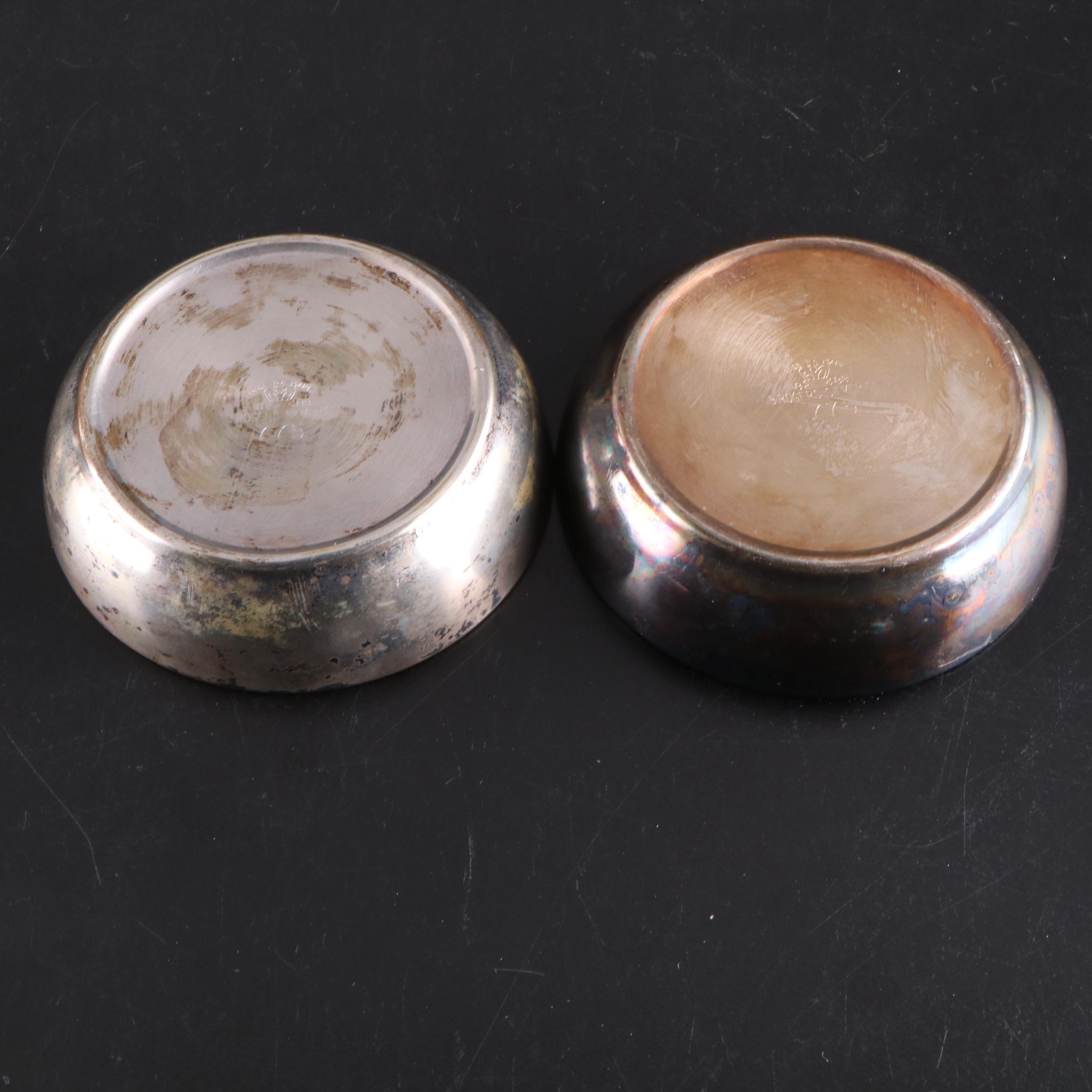 Silver Plate Tobacco Jar with Tongs, Spoon and Bottle Coasters